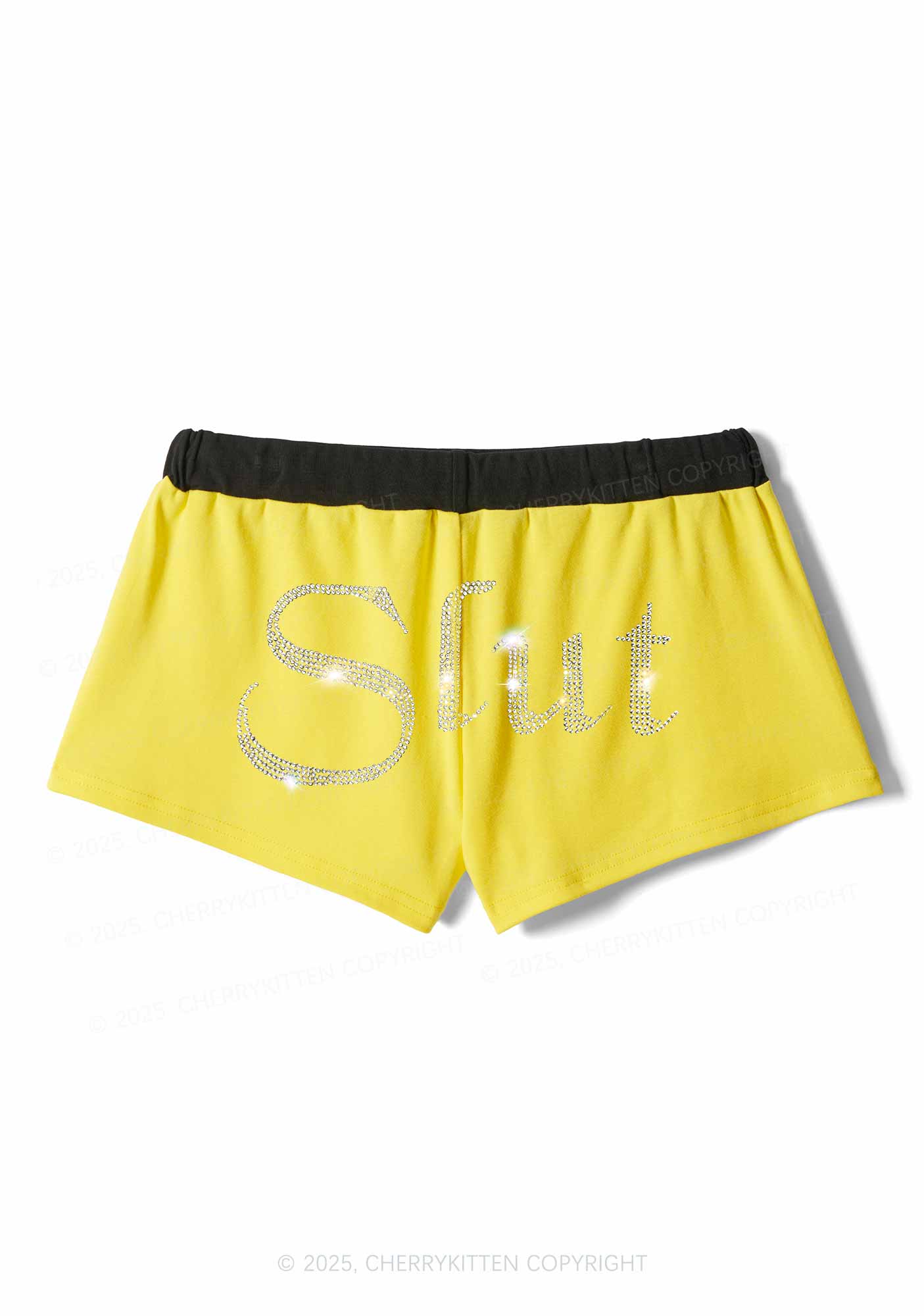 Rhinestone Slxt Y2K Drawstring Mini Shorts Cherrykitten - Image 5