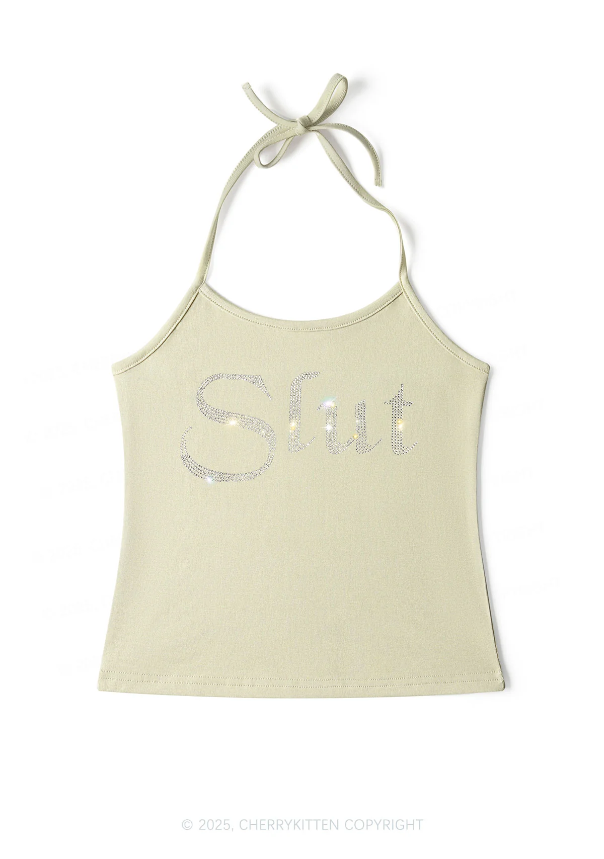 Rhinestone Slxt Y2K Halter Neck Cami Cherrykitten - Image 6