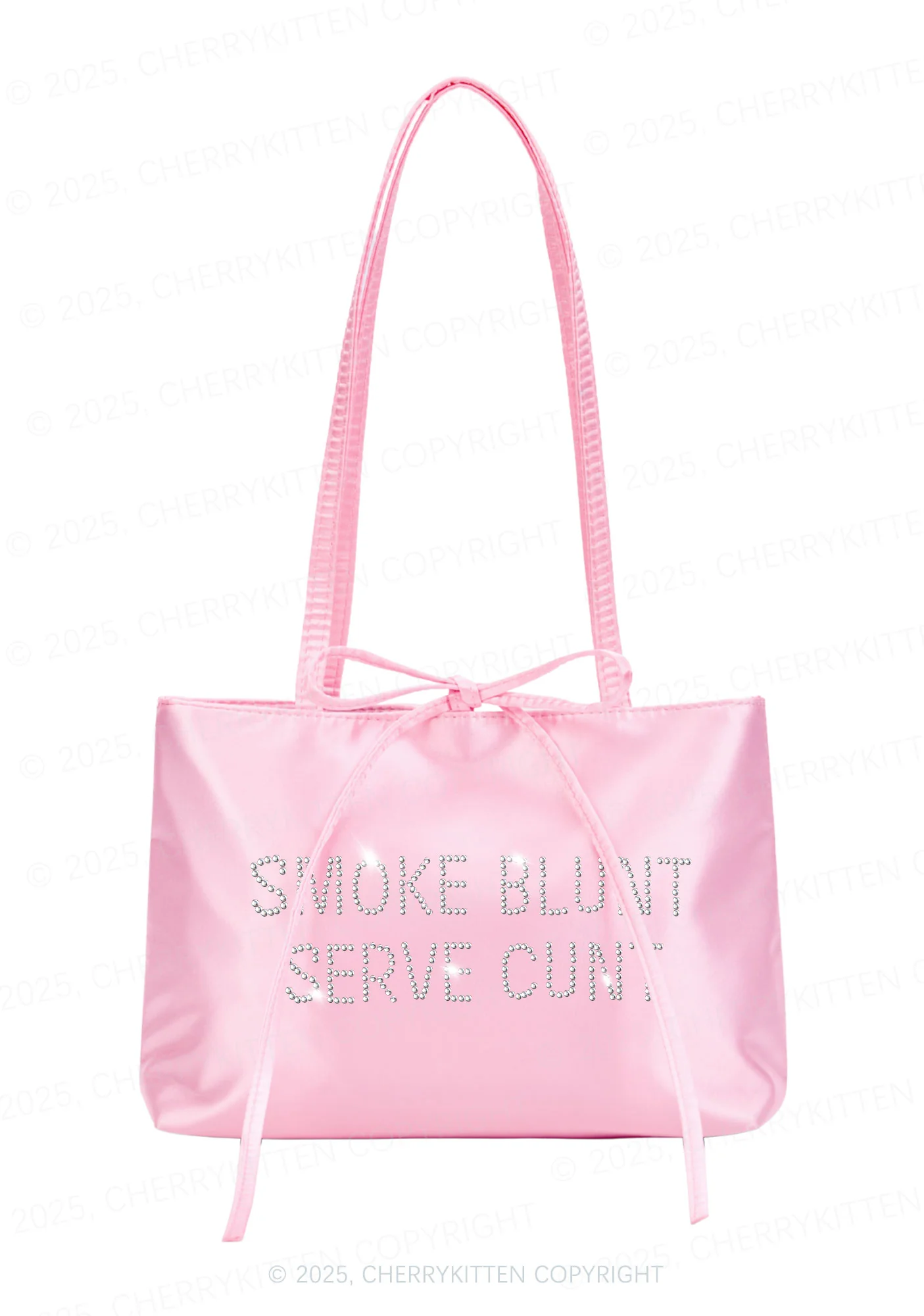 Rhinestone Smoke Blunt Y2K Satin Bags Cherrykitten - Image 2