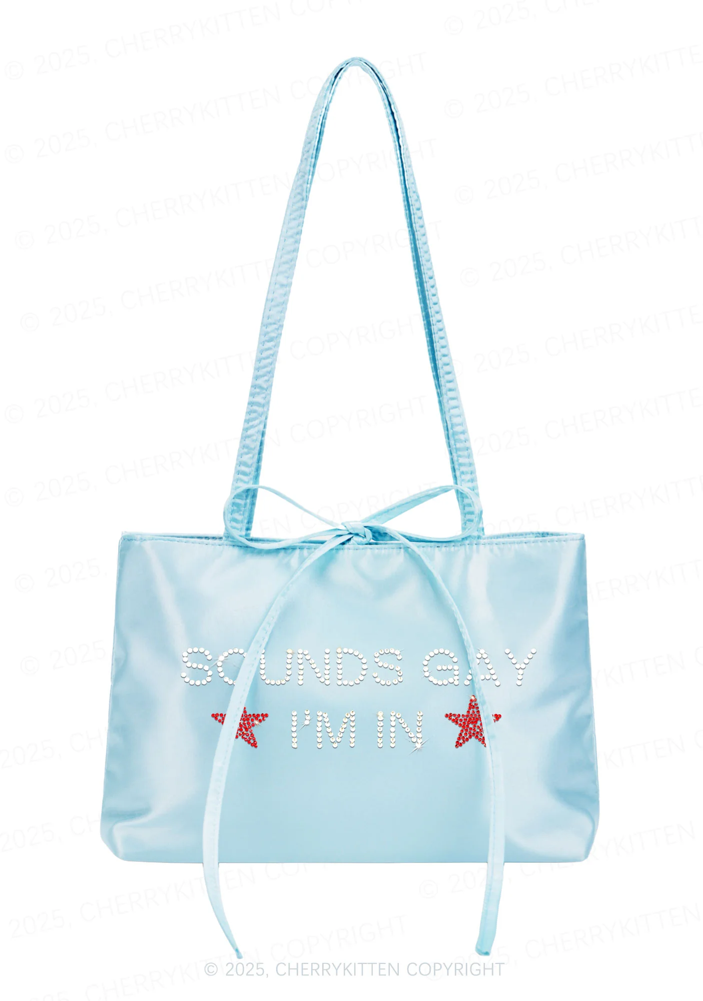 Rhinestone Sounds Gay Pride Y2K Satin Bags Cherrykitten - Image 2