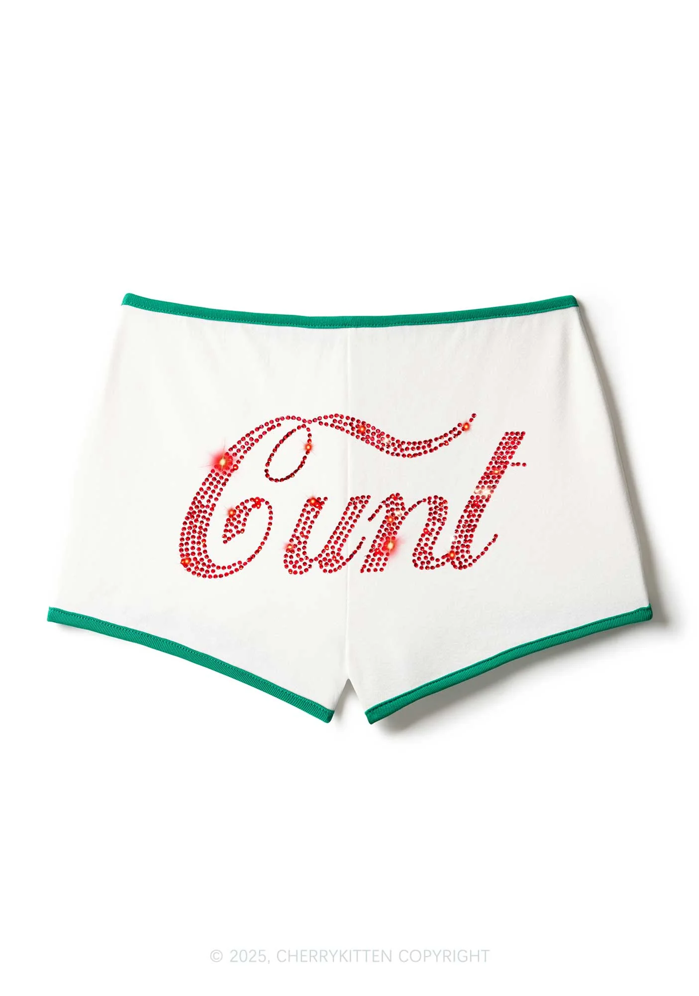Rhinestone Special Cxxt Y2K Booty Shorts Cherrykitten - Image 3