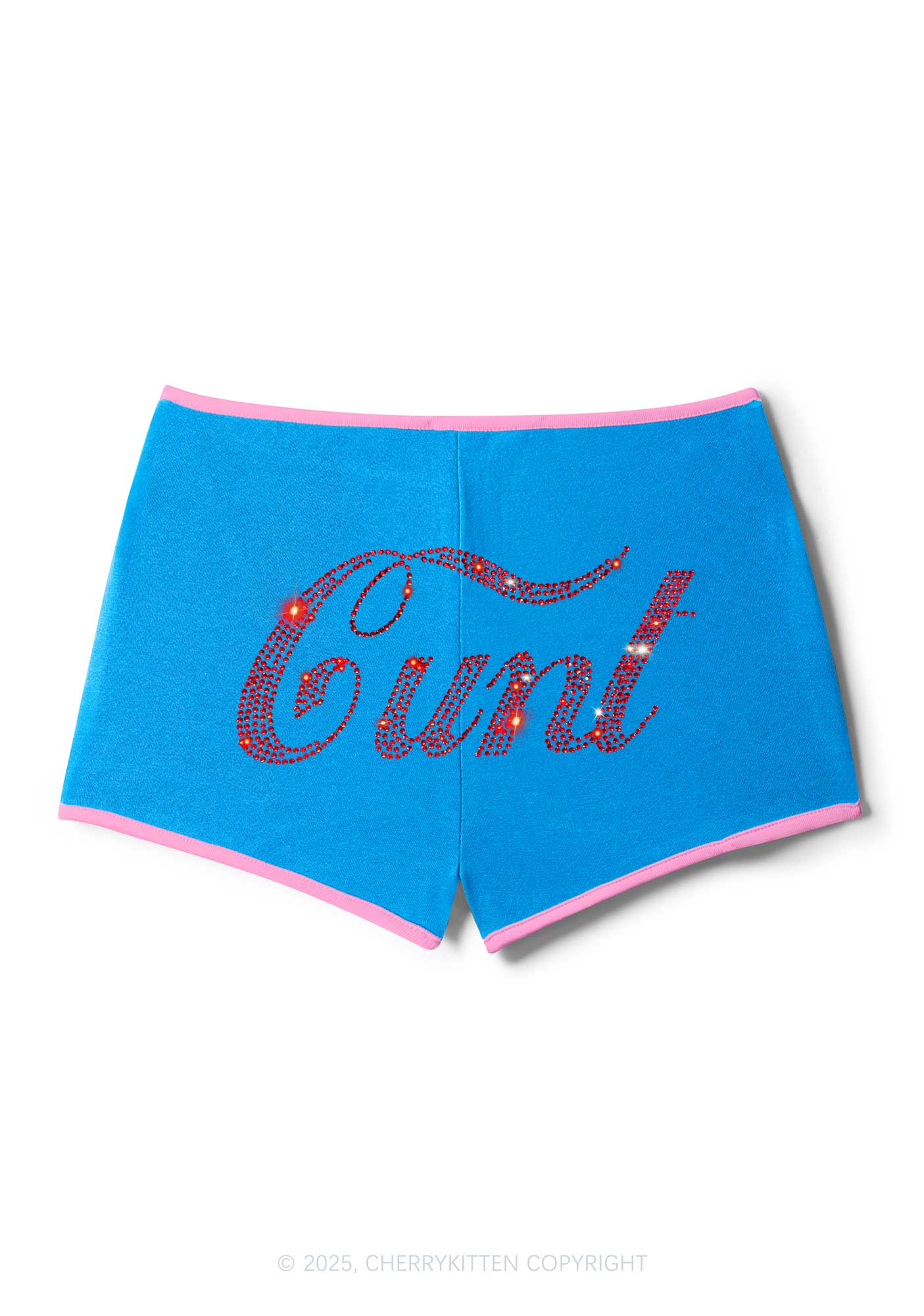 Rhinestone Special Cxxt Y2K Booty Shorts Cherrykitten - Image 4