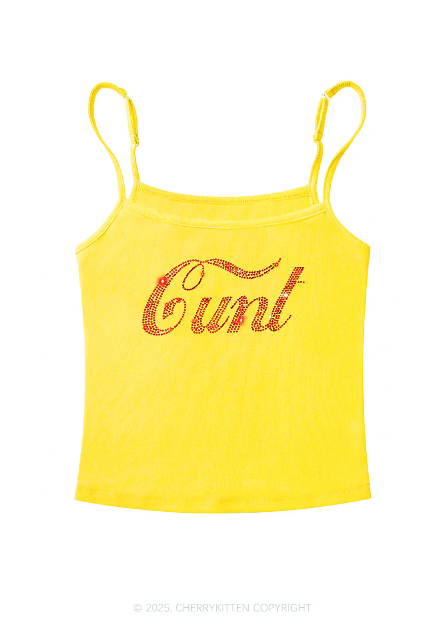 Rhinestone Special Cxxt Y2K Spaghetti Strap Cami Cherrykitten - Image 6