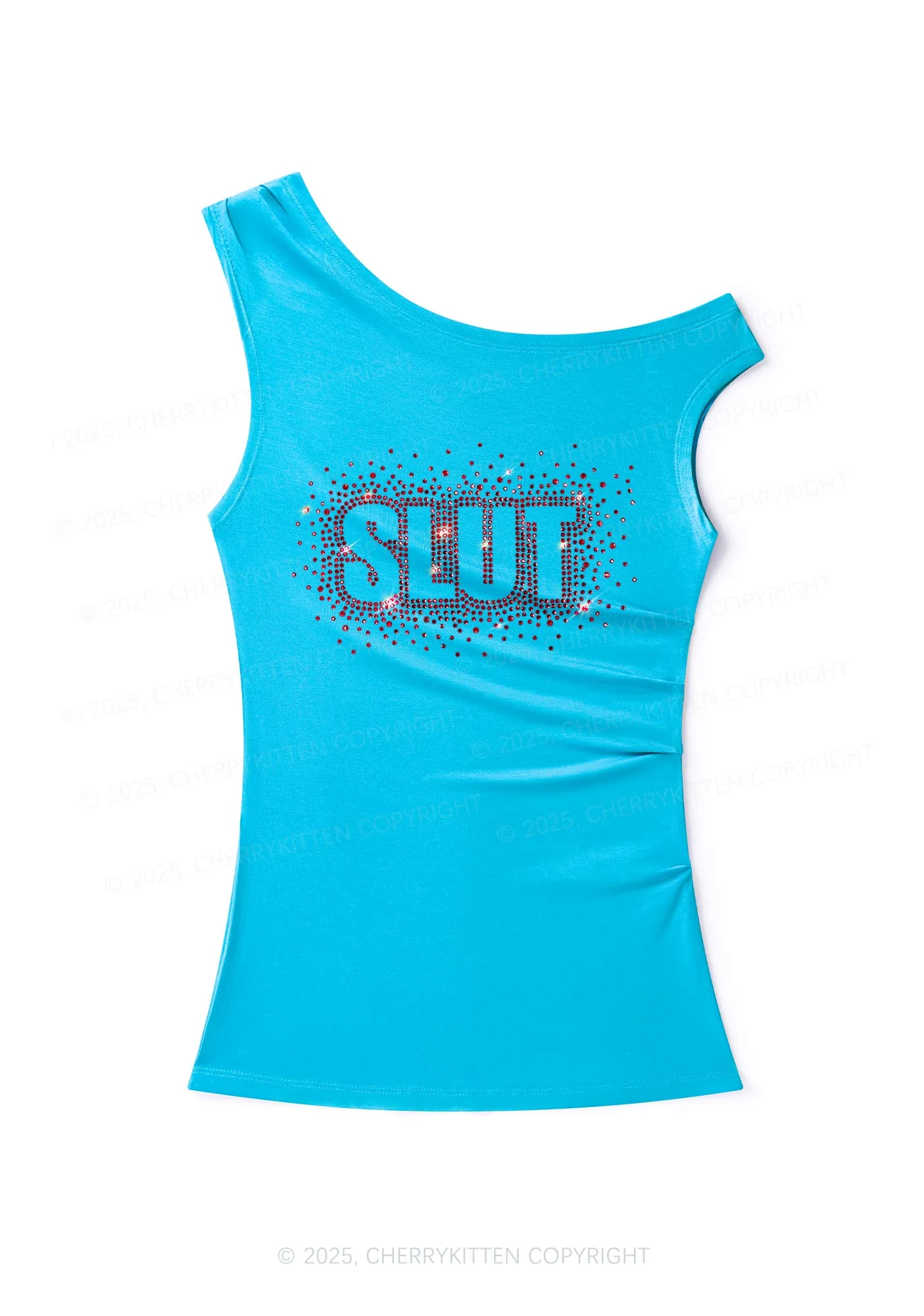 Rhinestone Special Slxt Y2K Off Shoulder Tank Top Cherrykitten - Image 4
