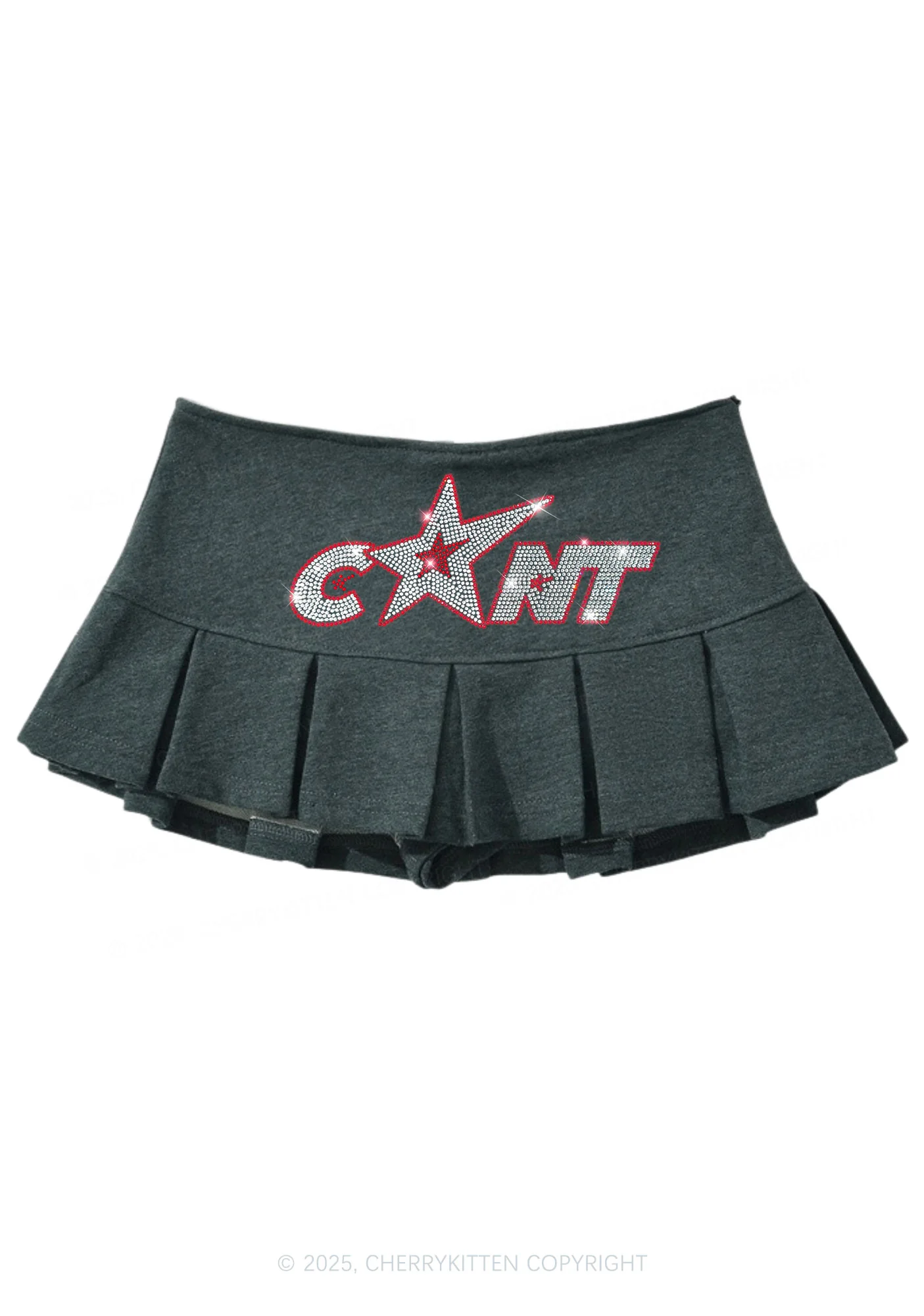 Rhinestone Star Cxxt Y2K Mini Pleated Skirts Cherrykitten - Image 5