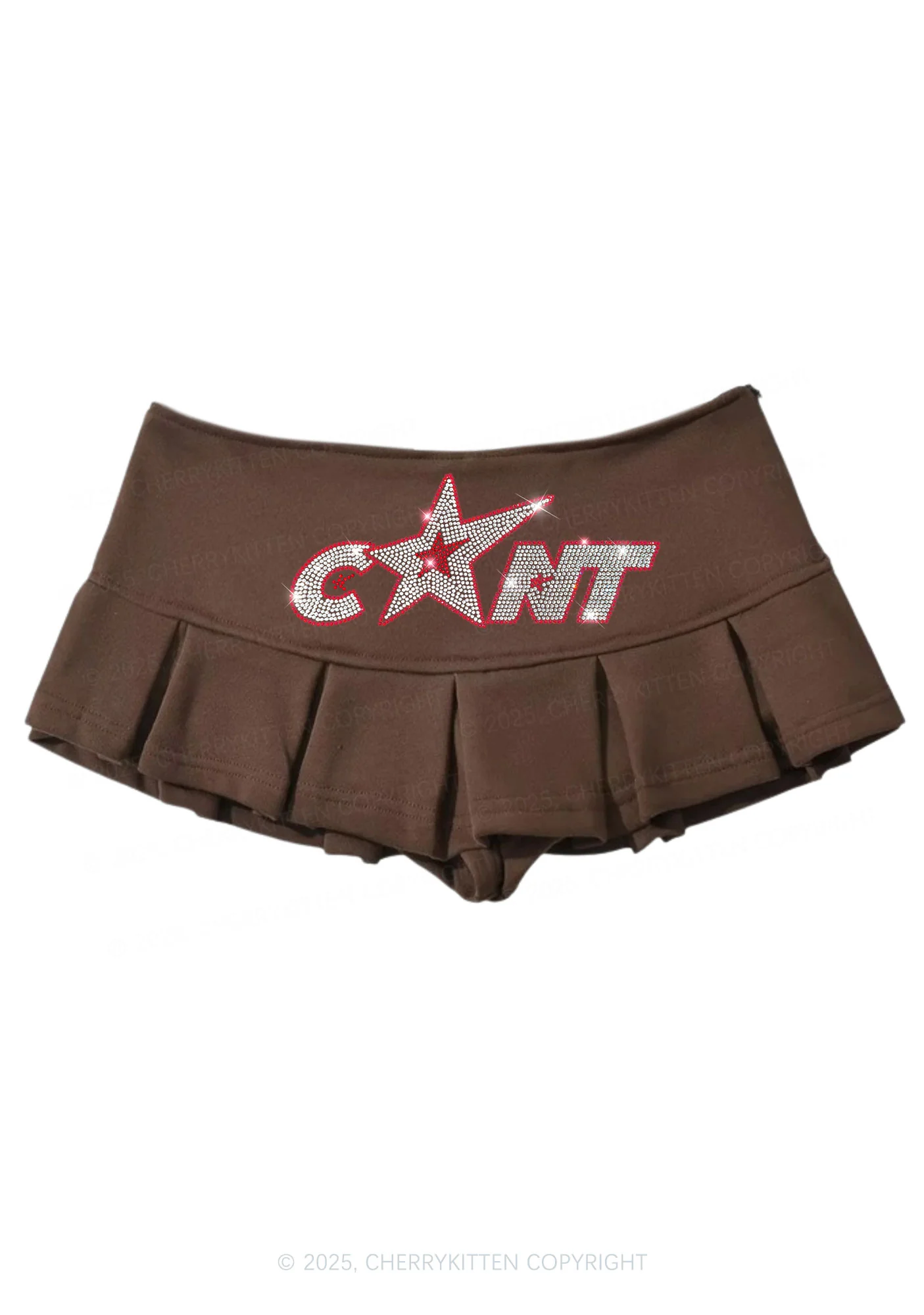 Rhinestone Star Cxxt Y2K Mini Pleated Skirts Cherrykitten - Image 6