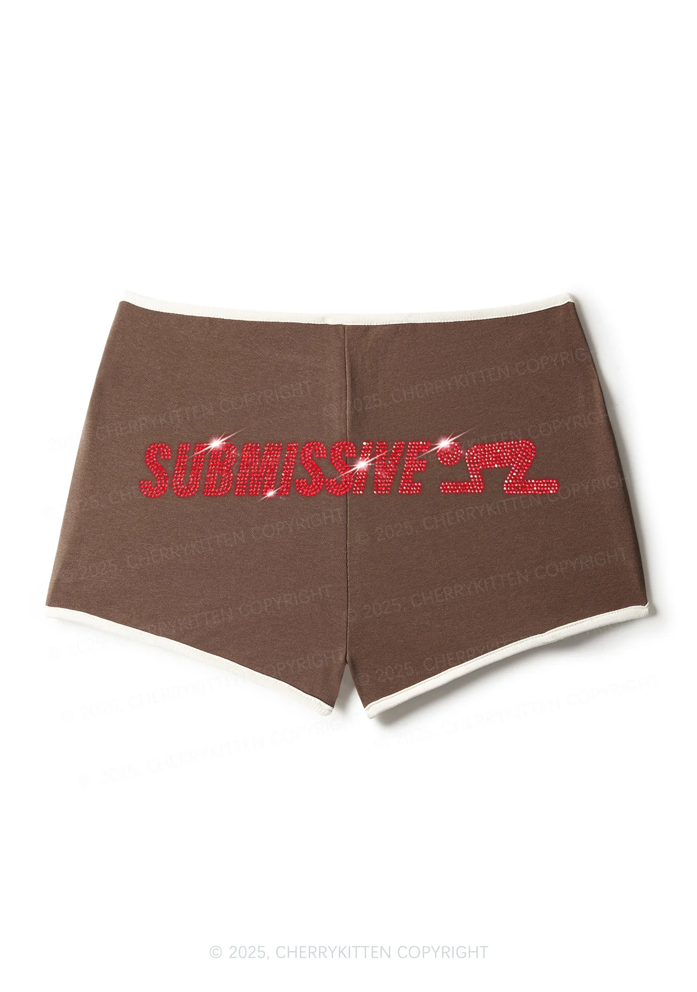 Rhinestone Submissive Man Y2K Booty Shorts Cherrykitten - Image 8