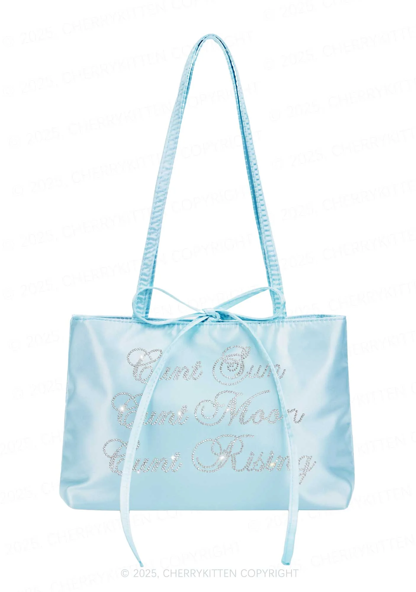 Rhinestone Sun Moon Rising Y2K Satin Bags Cherrykitten - Image 2