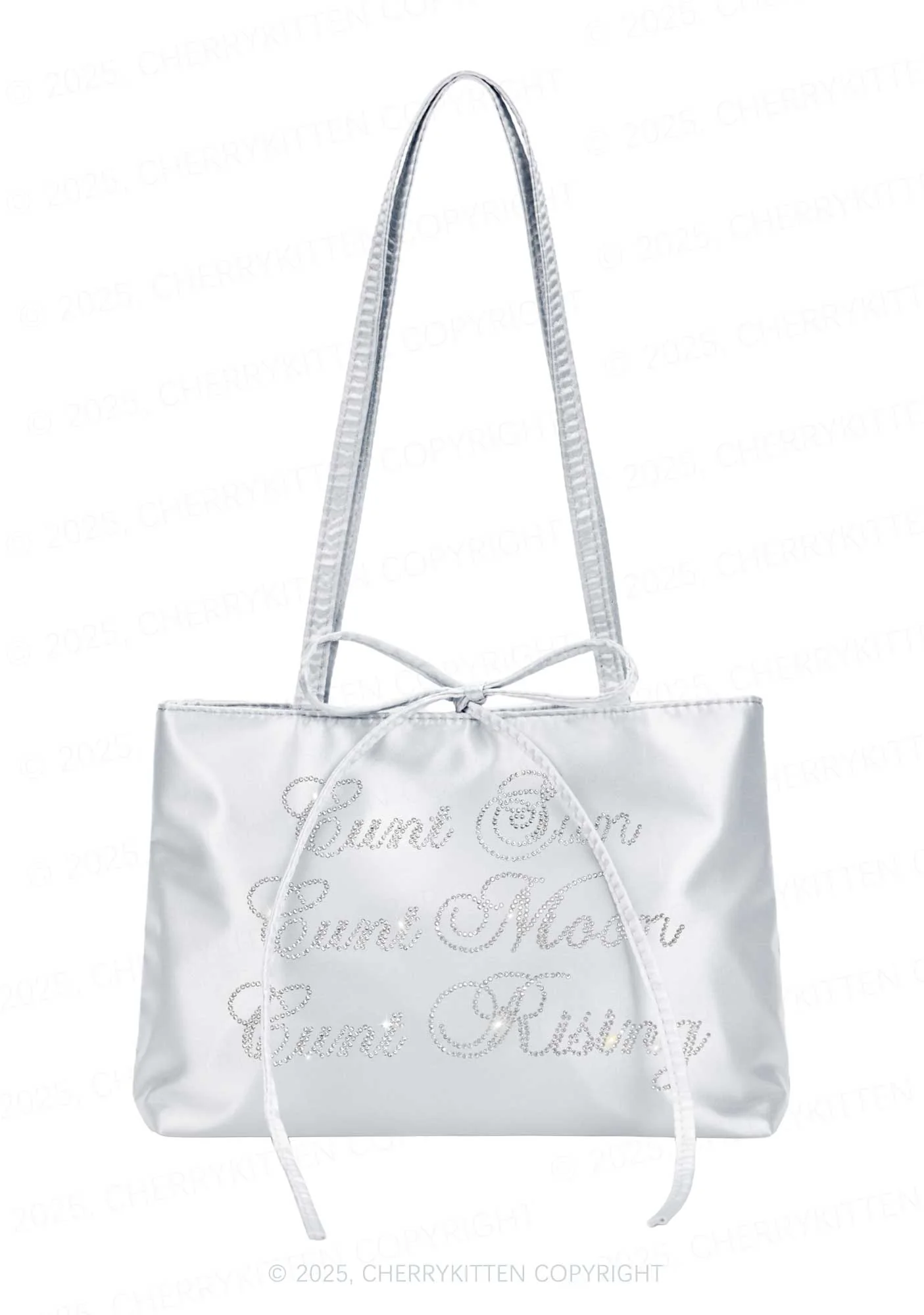 Rhinestone Sun Moon Rising Y2K Satin Bags Cherrykitten - Image 3