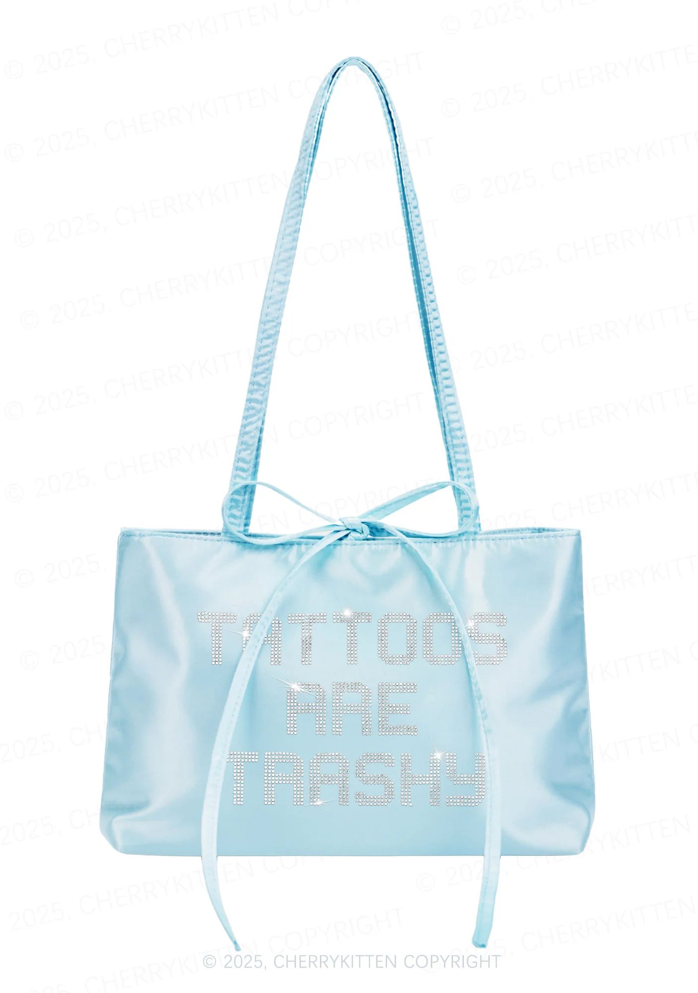 Rhinestone Tattoos Are Trashy Y2K Satin Bags Cherrykitten - Image 2