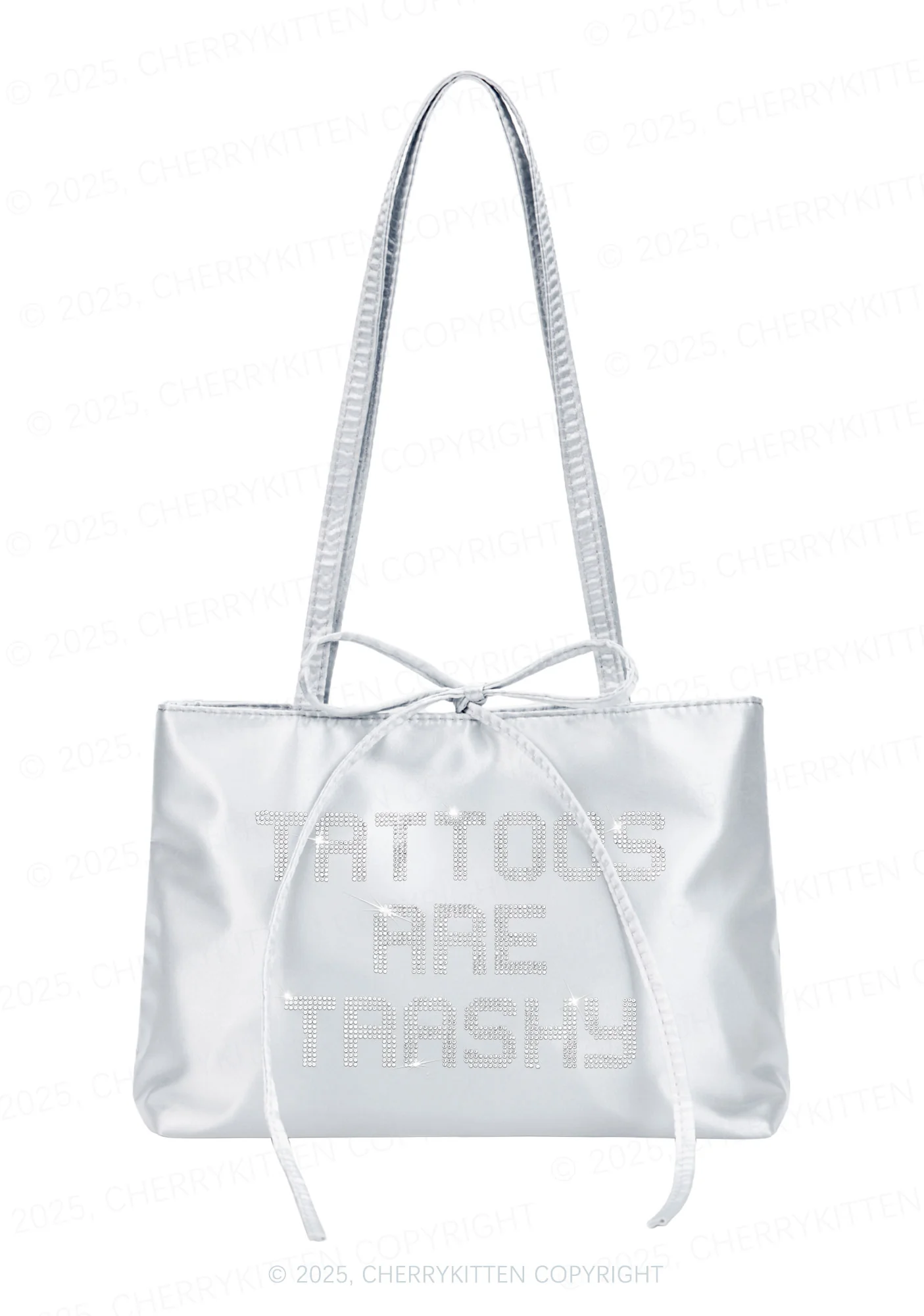 Rhinestone Tattoos Are Trashy Y2K Satin Bags Cherrykitten - Image 3