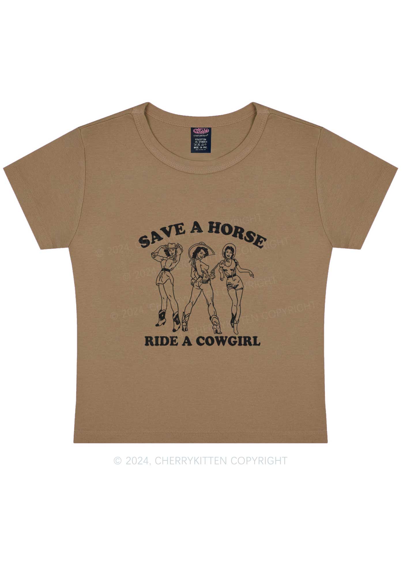 Ride A Cowgirl Y2K Baby Tee Cherrykitten - Image 11