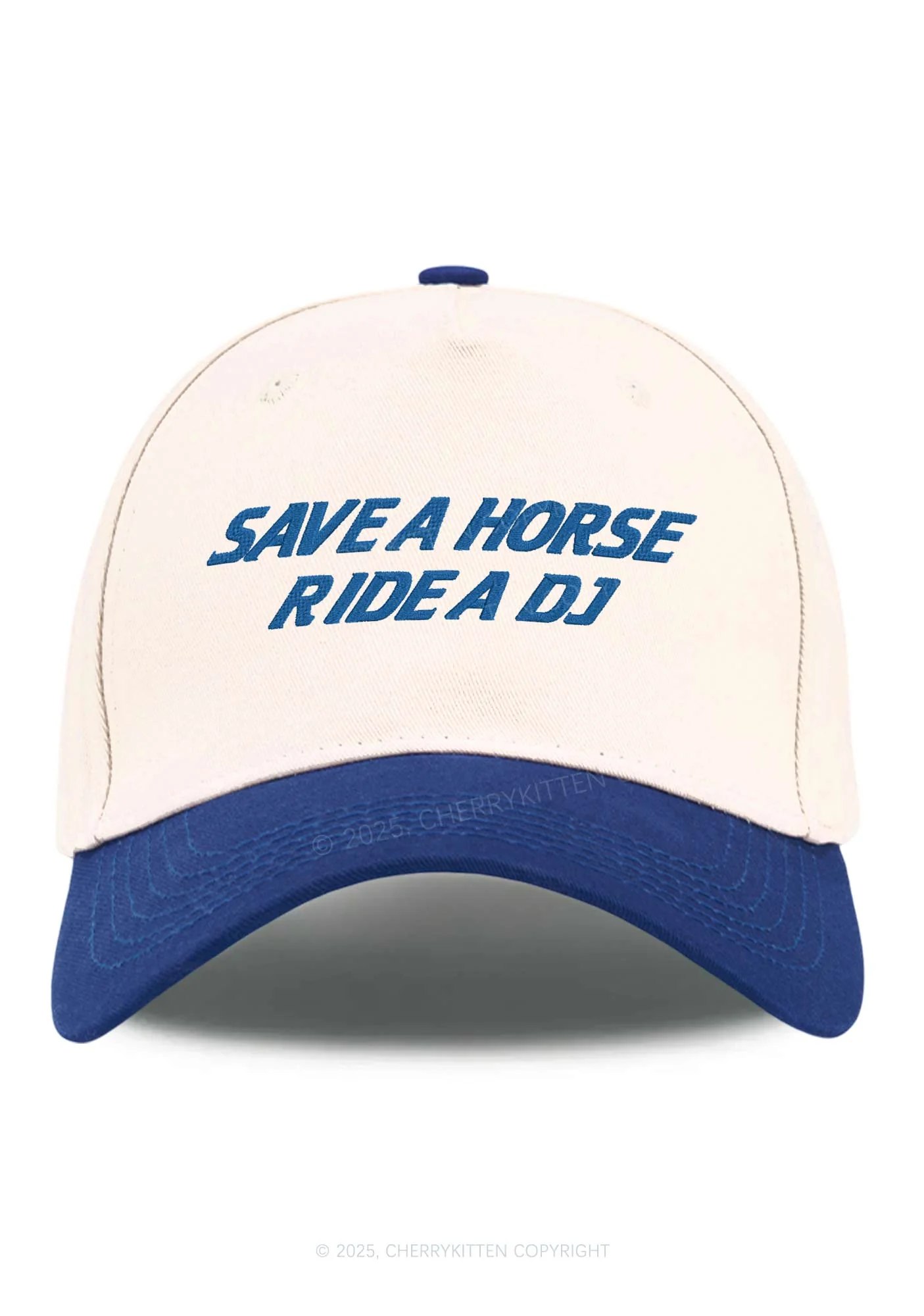 Ride A DJ Y2K Color Block Baseball Cap Cherrykitten - Image 4