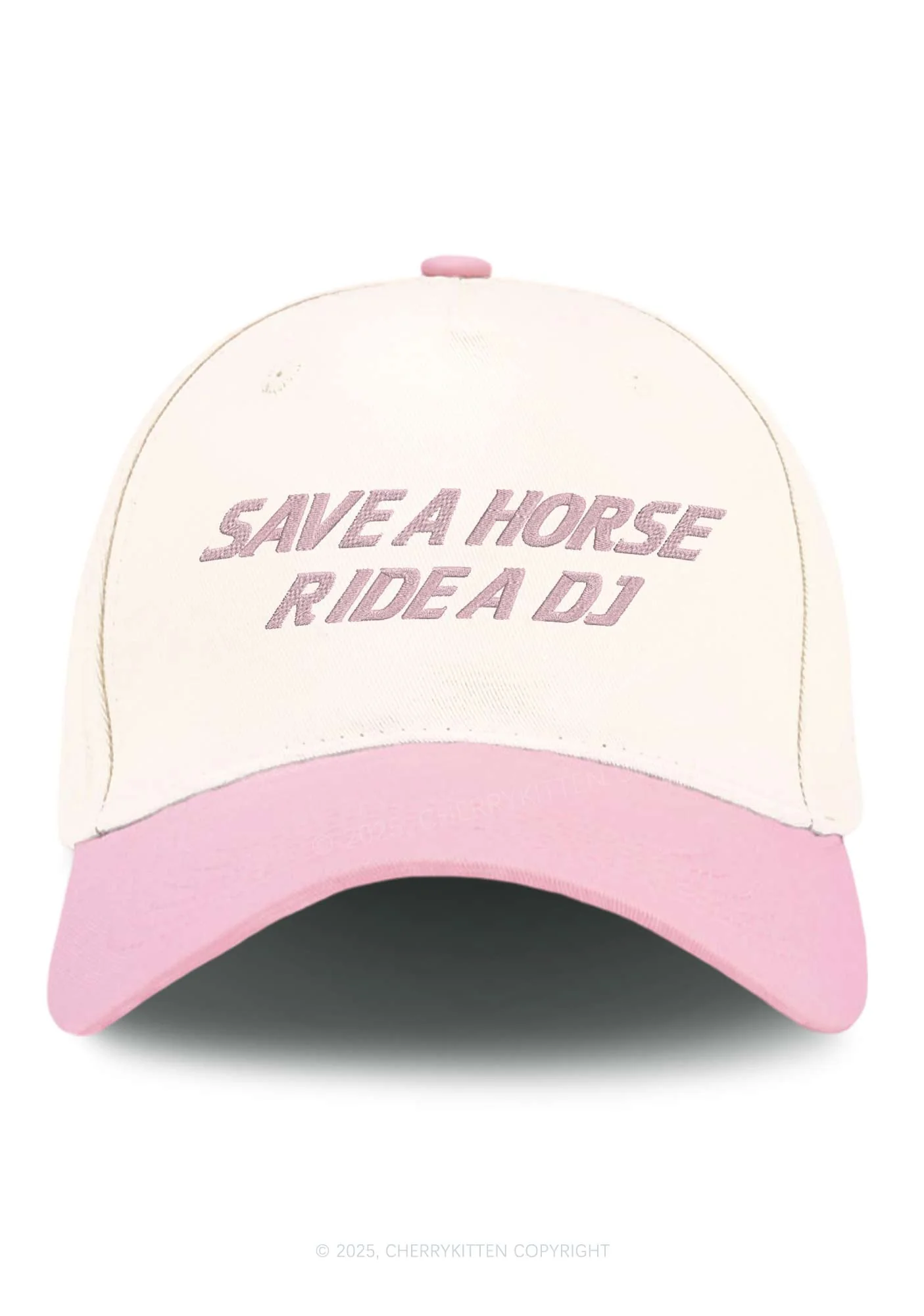 Ride A DJ Y2K Color Block Baseball Cap Cherrykitten - Image 5