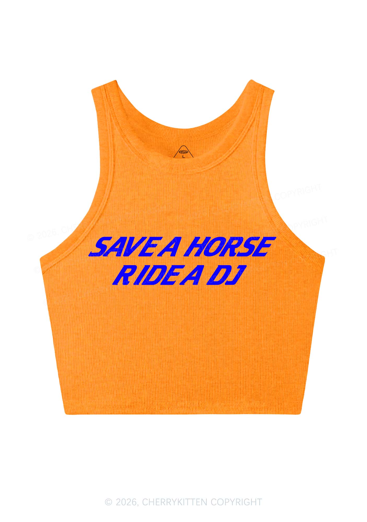Ride A DJ Y2K Crop Tank Top Cherrykitten - Image 7