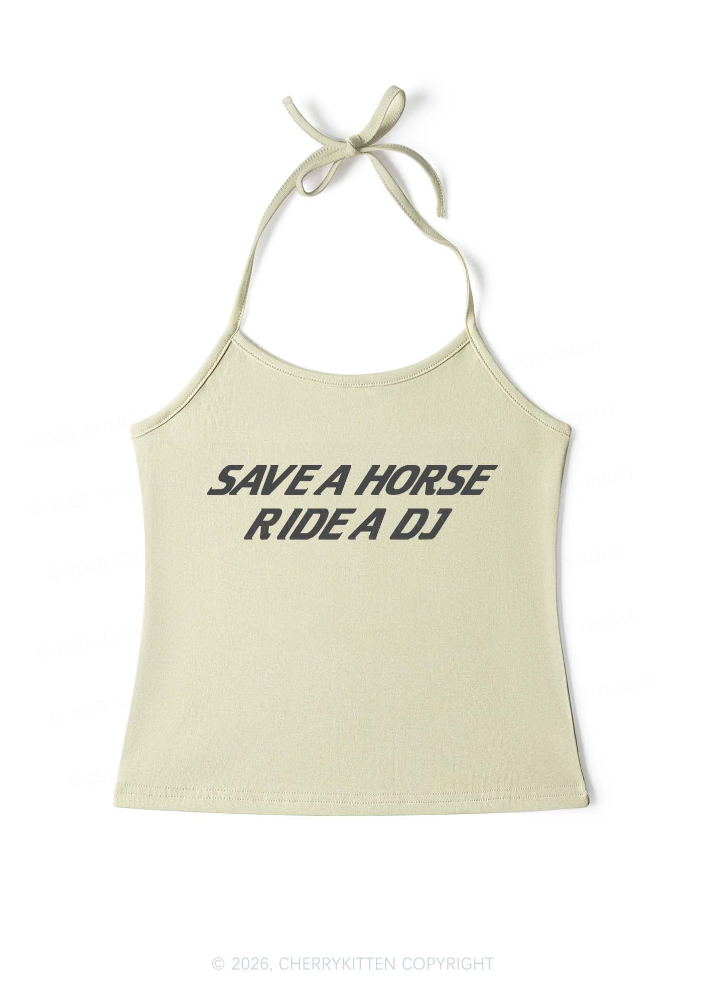 Ride A DJ Y2K Halter Neck Cami Cherrykitten - Image 11