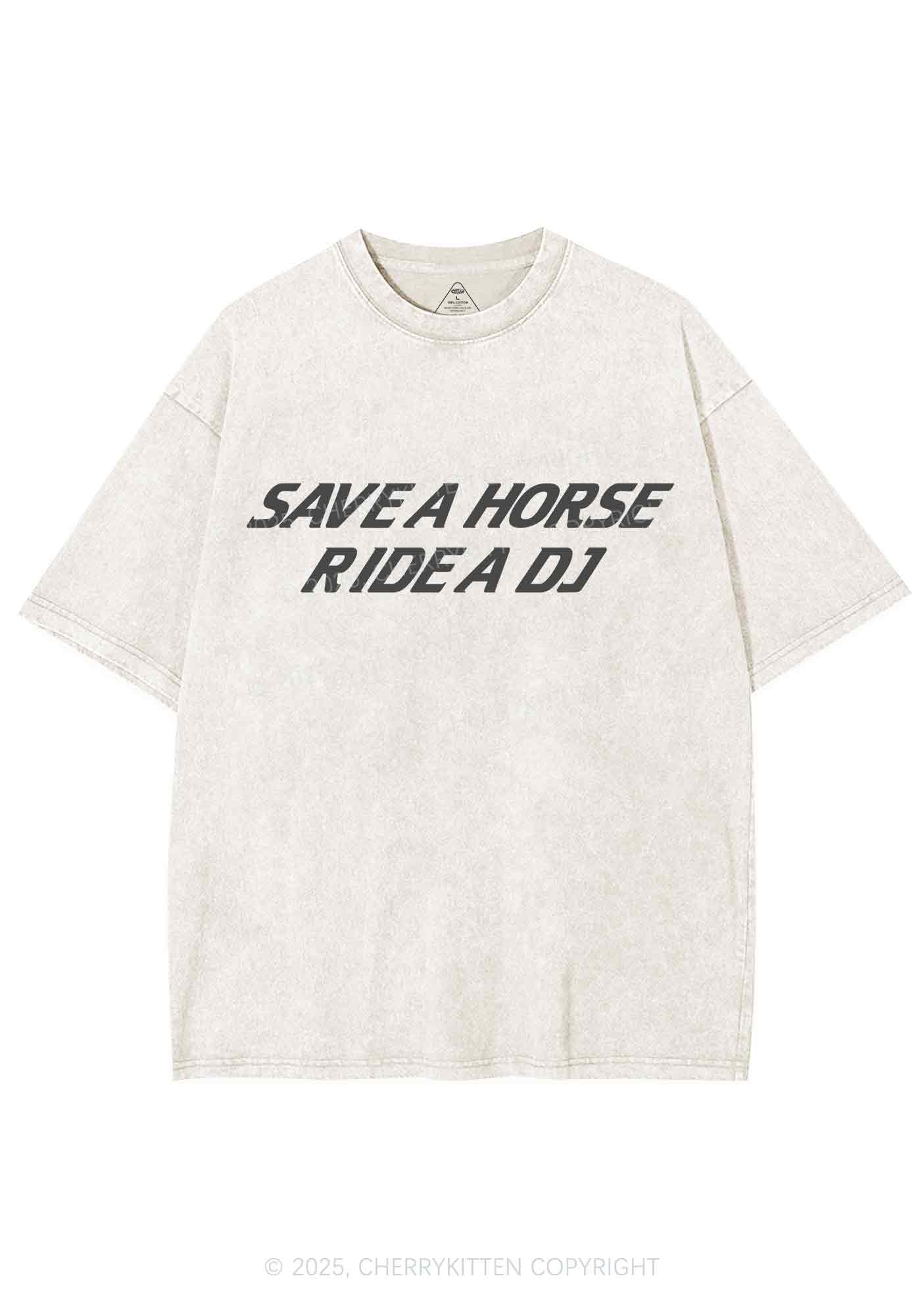 Ride A DJ Y2K Shirts Washed Tee Cherrykitten - Image 5