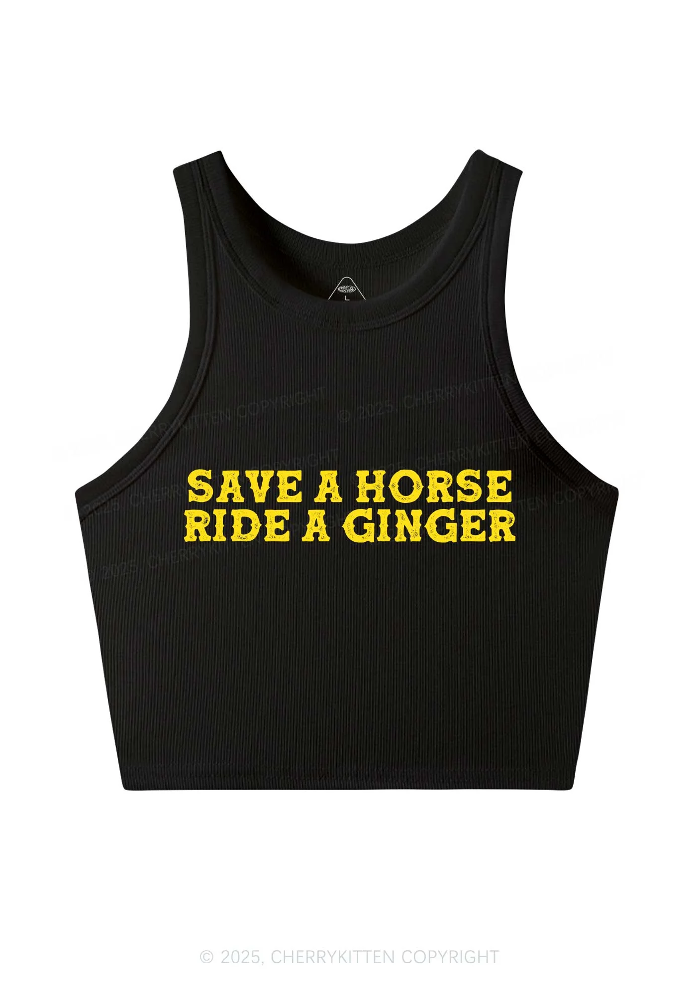 Ride A Ginger Y2K Crop Tank Top Cherrykitten - Image 4