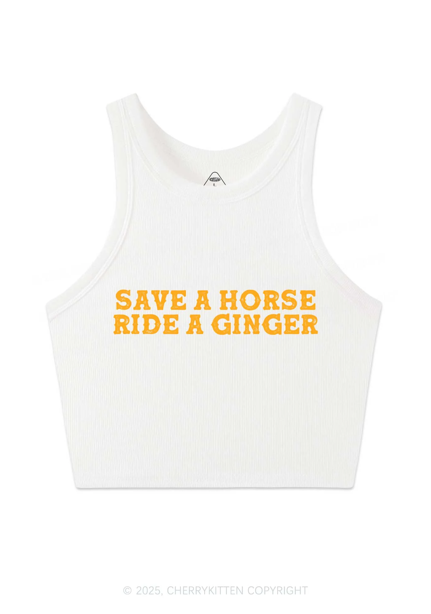 Ride A Ginger Y2K Crop Tank Top Cherrykitten - Image 6