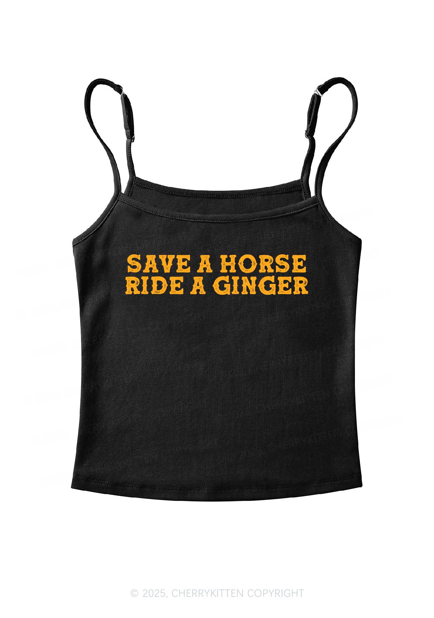 Ride A Ginger Y2K Spaghetti Strap Cami Cherrykitten - Image 4