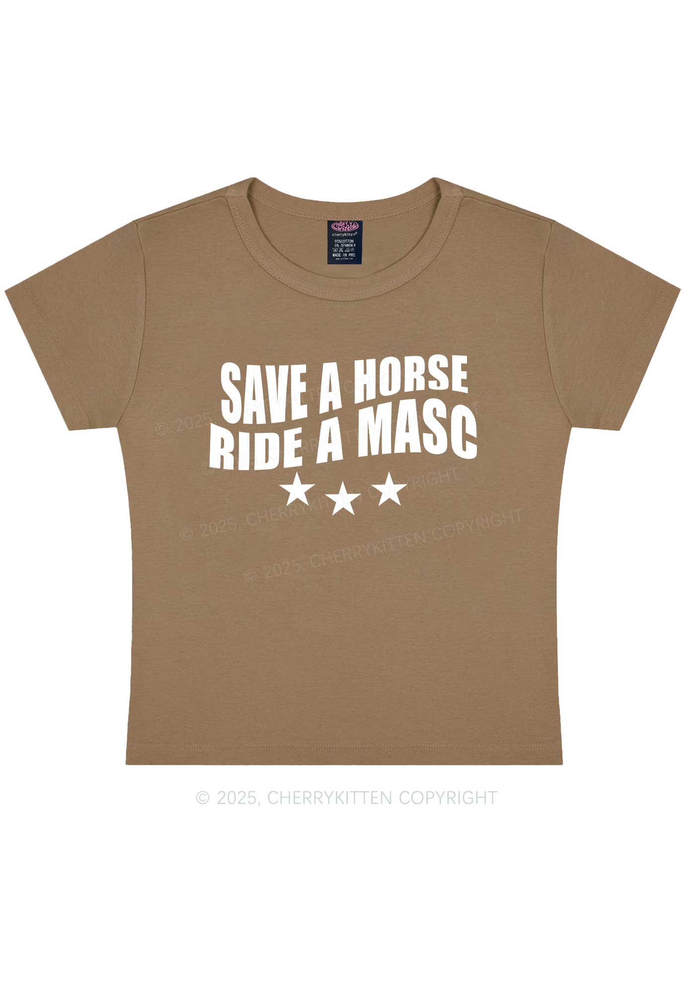 Ride A Masc Pride Y2K Baby Tee Cherrykitten - Image 10
