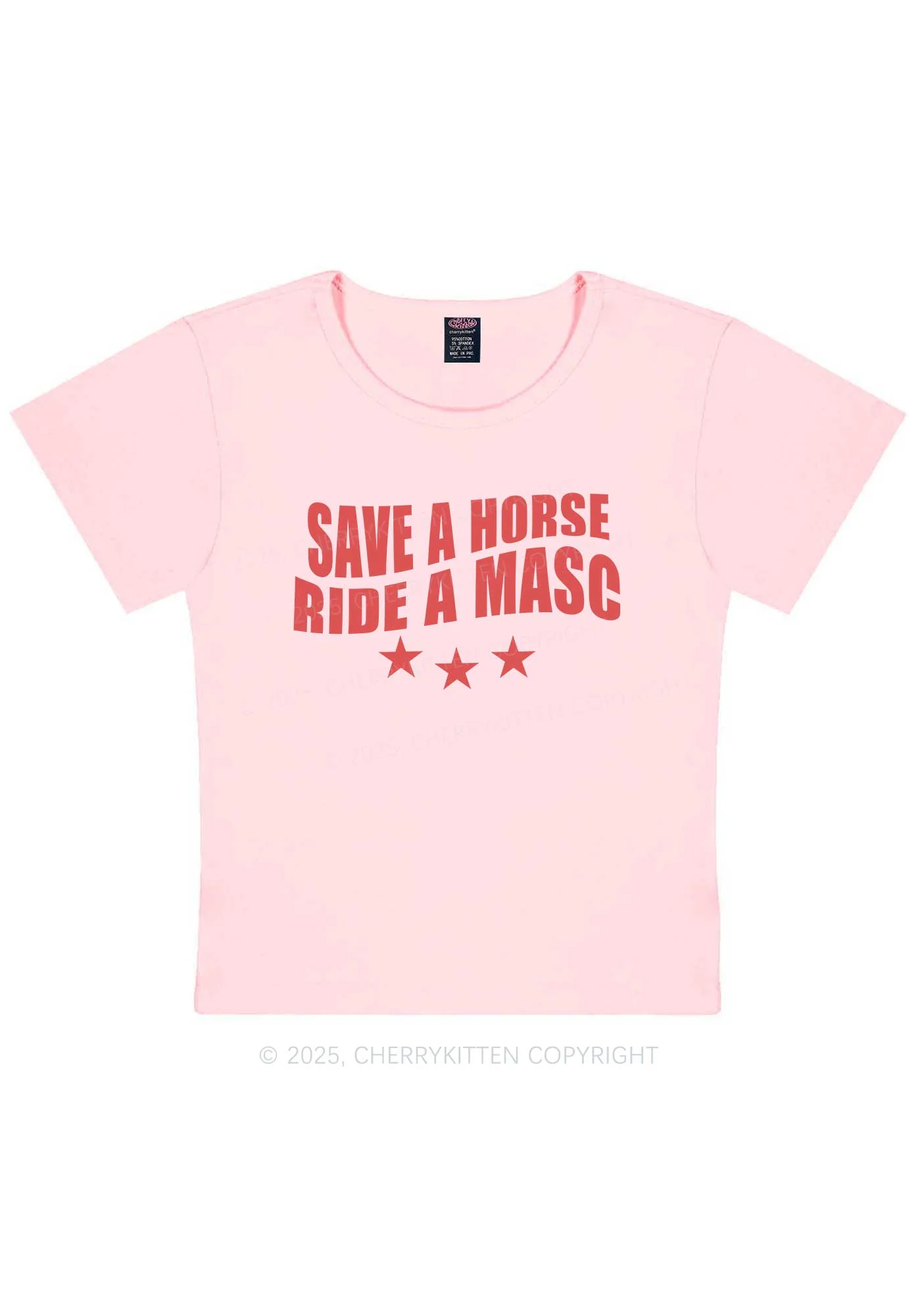 Ride A Masc Pride Y2K Baby Tee Cherrykitten - Image 13
