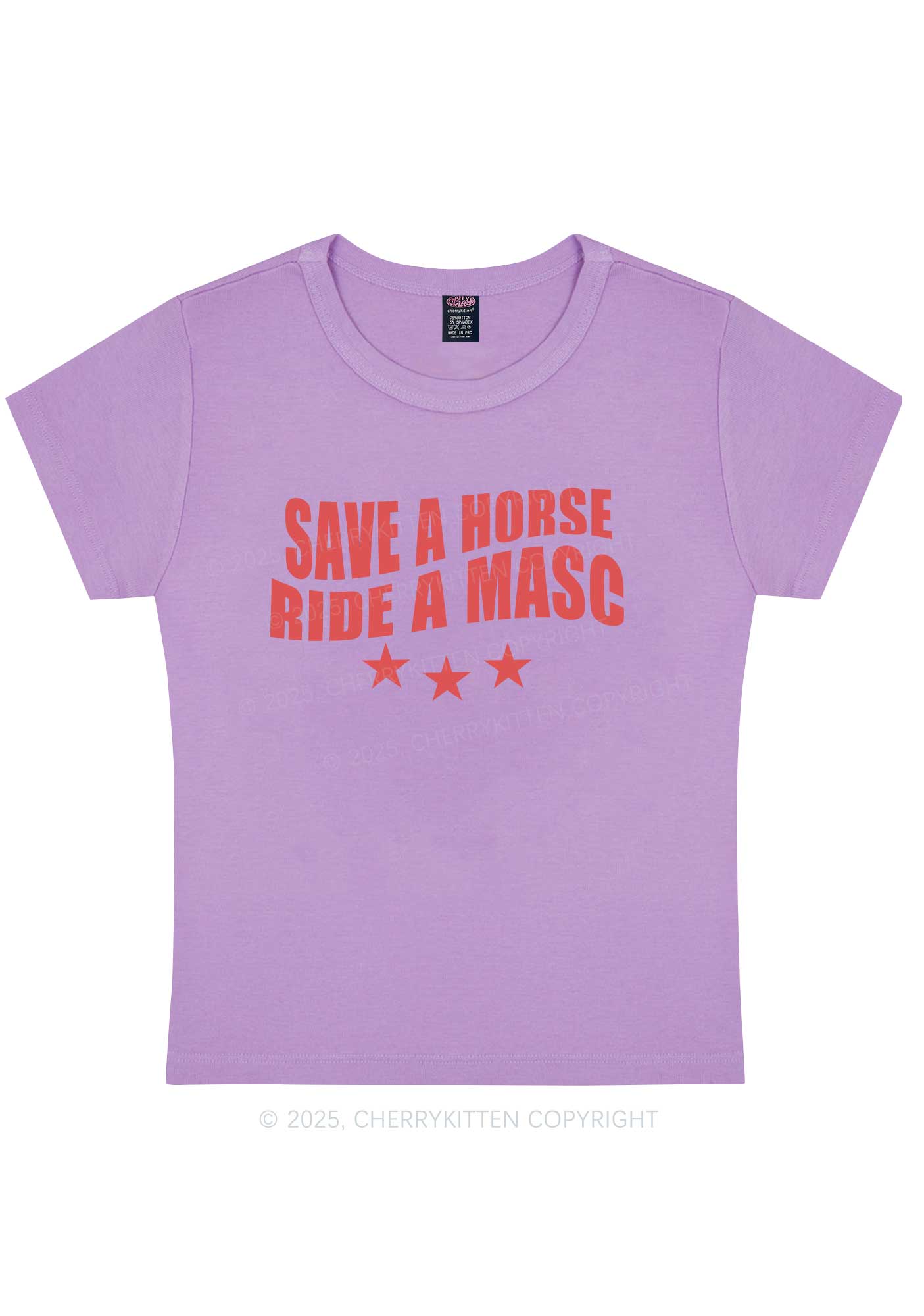 Ride A Masc Pride Y2K Baby Tee Cherrykitten - Image 8