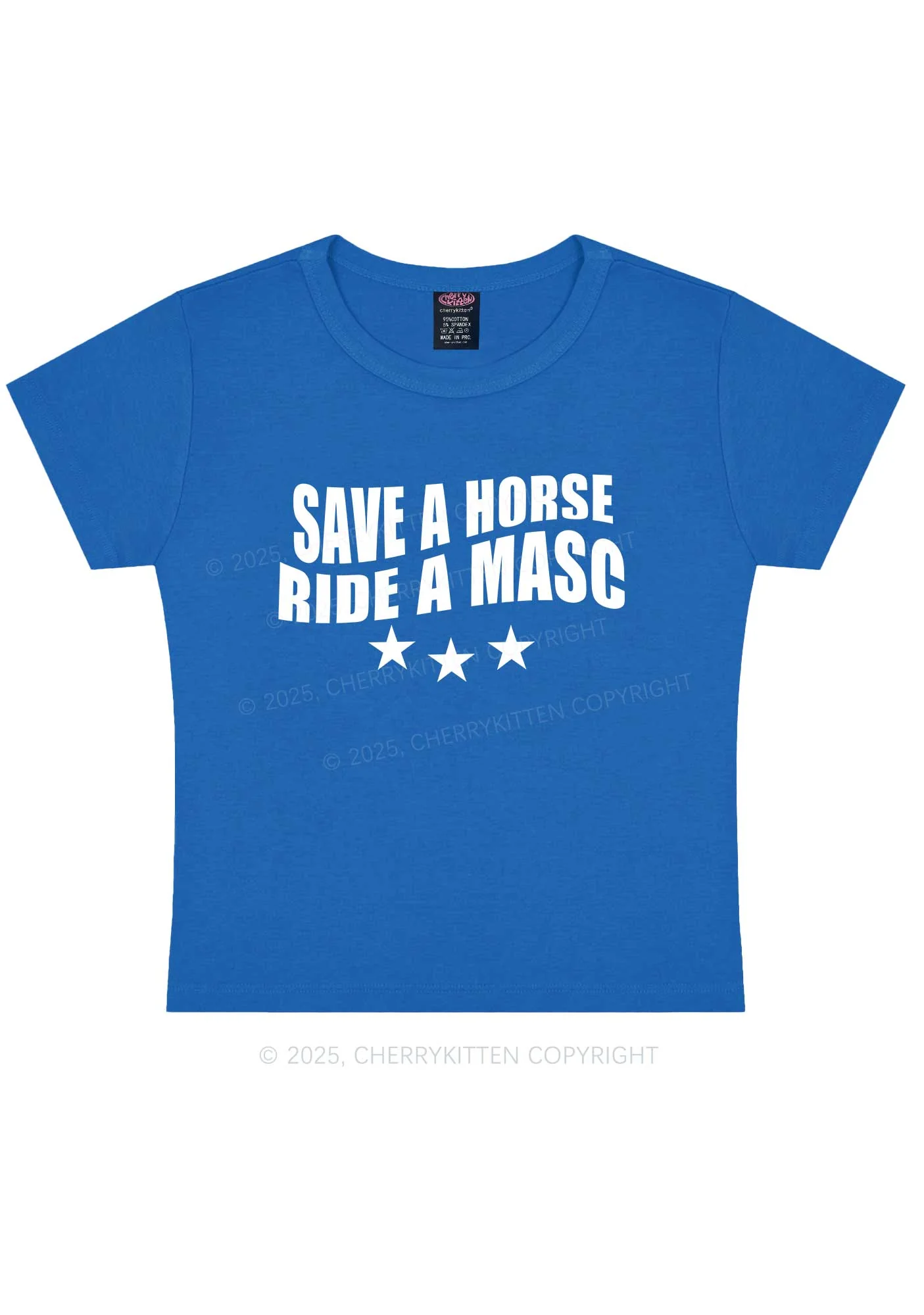 Ride A Masc Pride Y2K Baby Tee Cherrykitten - Image 9