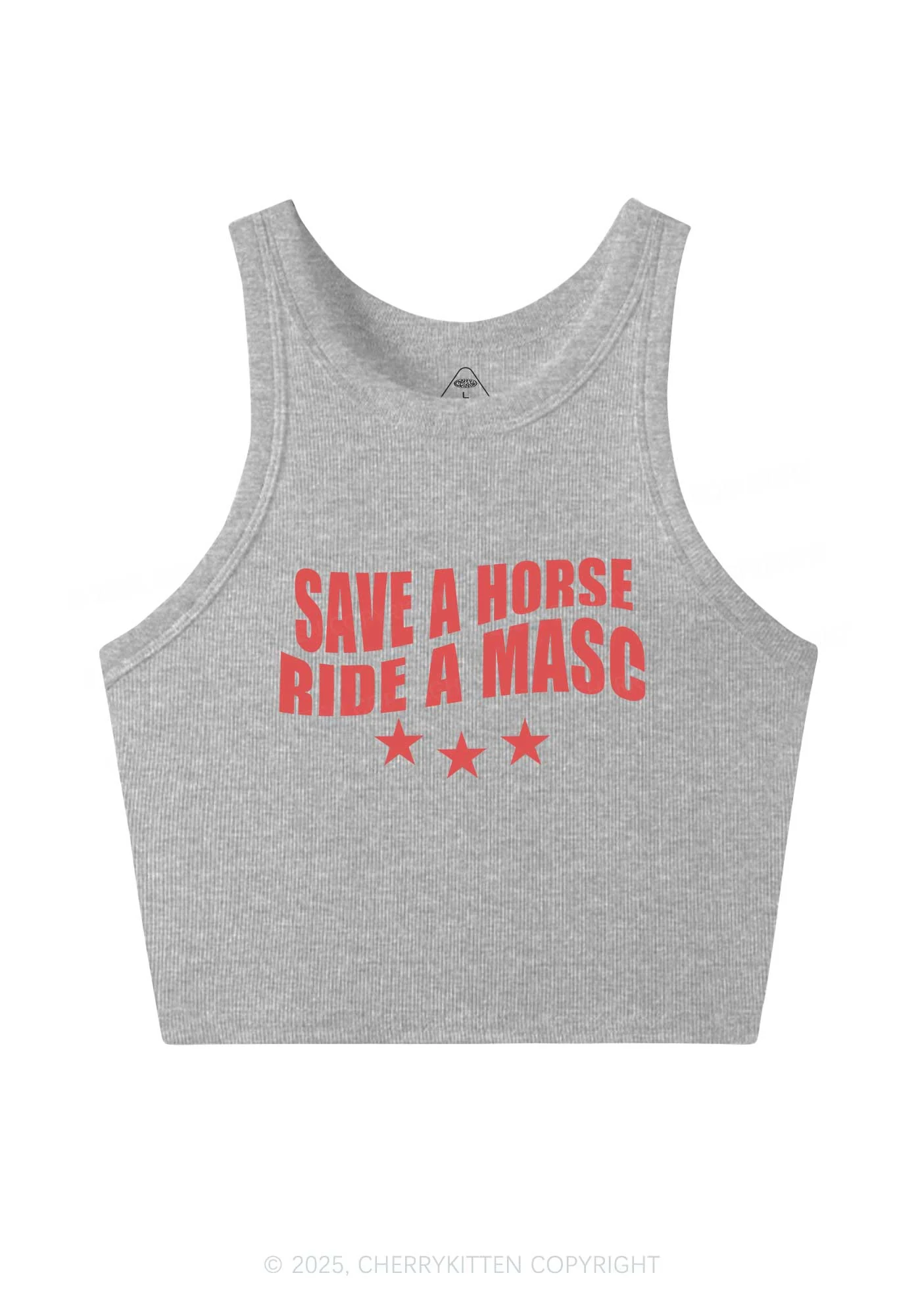 Ride A Masc Pride Y2K Crop Tank Top Cherrykitten - Image 4