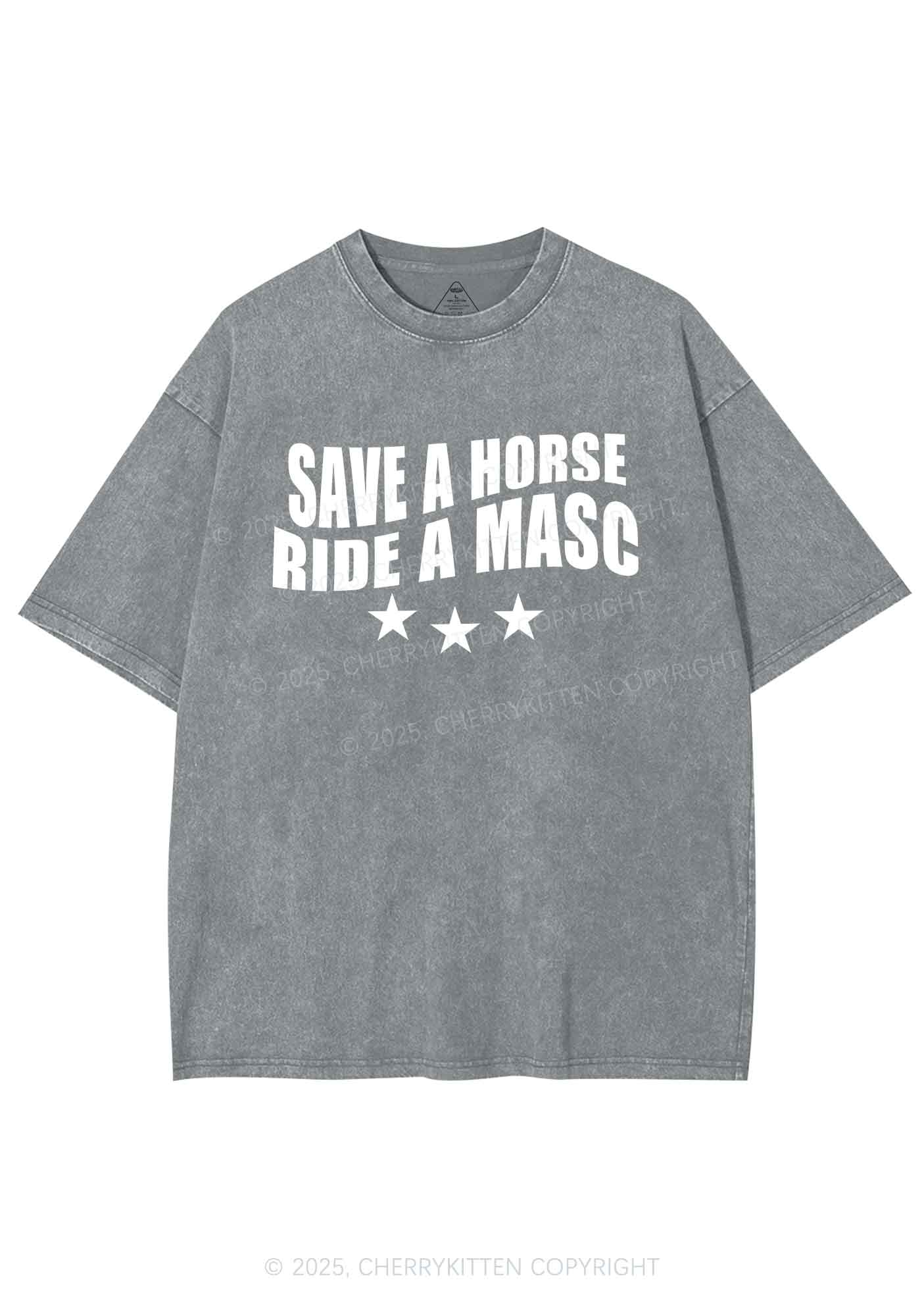 Ride A Masc Pride Y2K Shirts Washed Tee Cherrykitten - Image 6