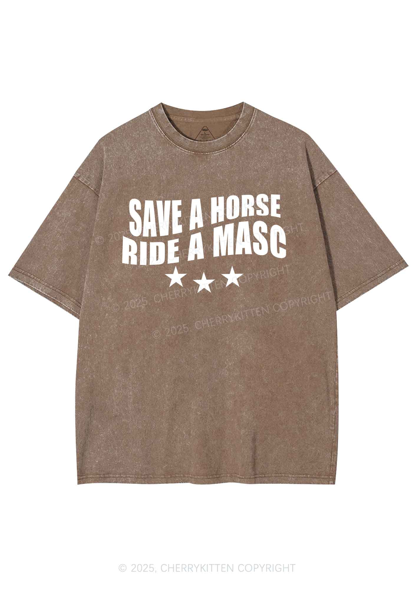 Ride A Masc Pride Y2K Shirts Washed Tee Cherrykitten - Image 7