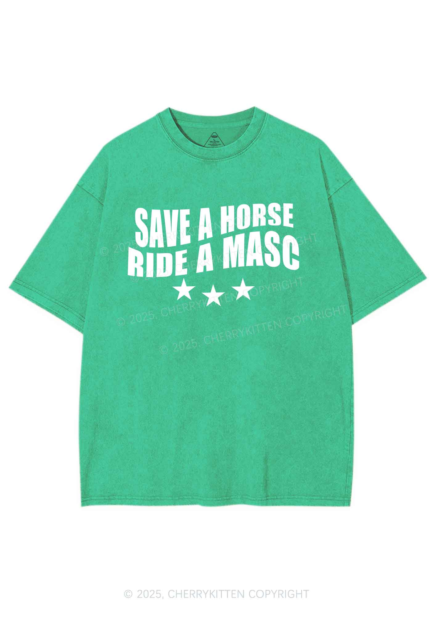 Ride A Masc Pride Y2K Shirts Washed Tee Cherrykitten - Image 8