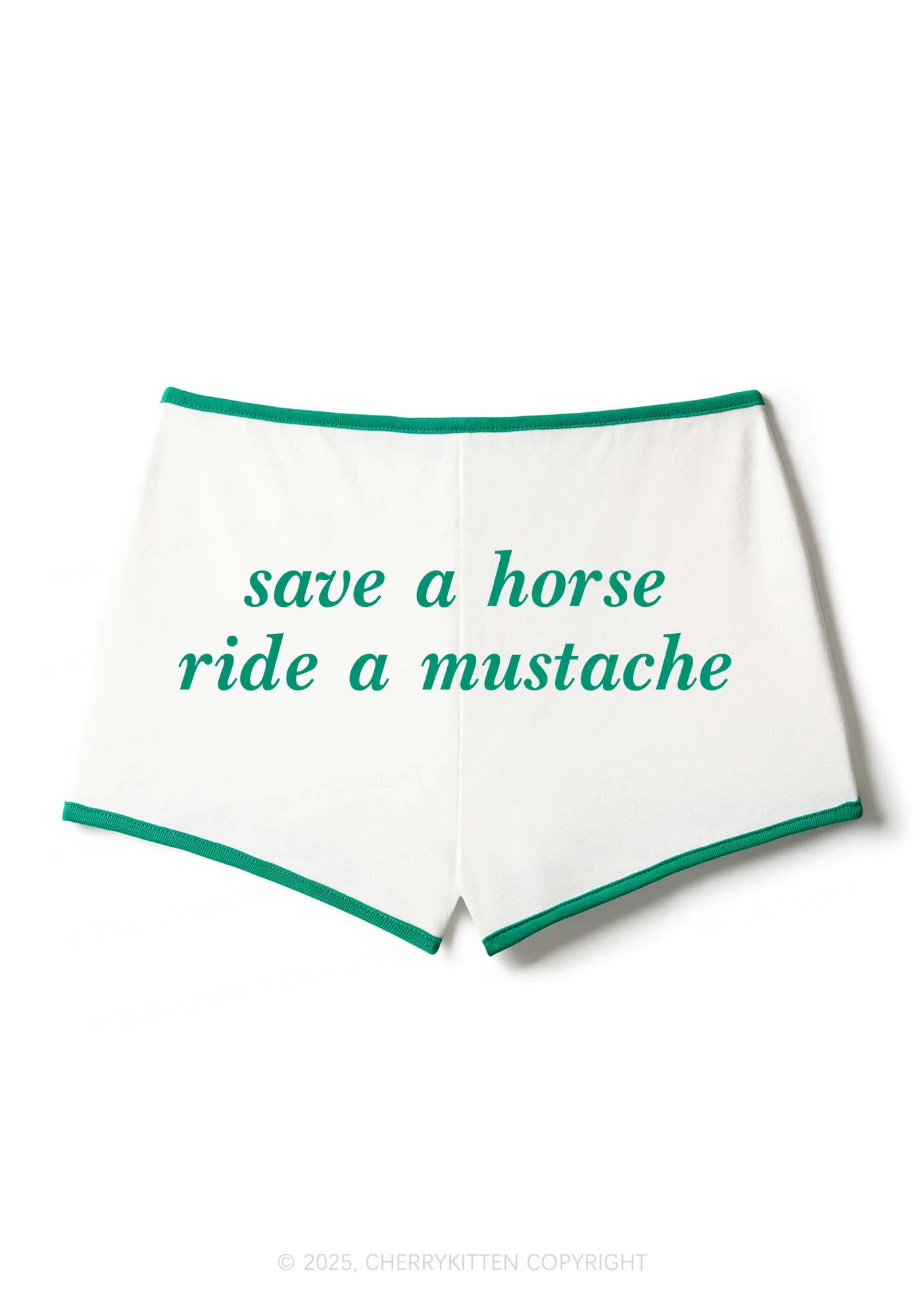 Ride A Mustache Y2K Booty Shorts Cherrykitten - Image 2