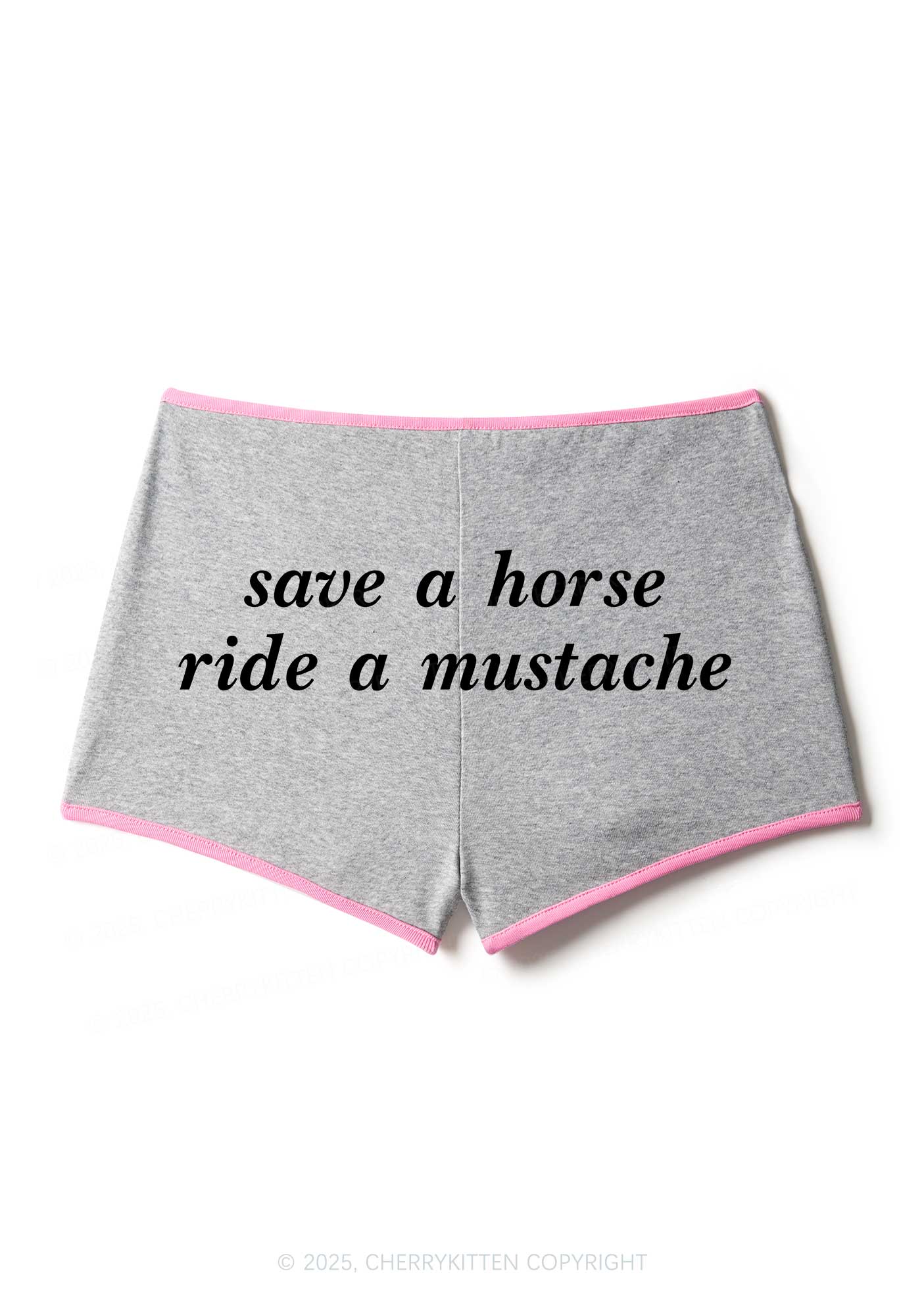 Ride A Mustache Y2K Booty Shorts Cherrykitten - Image 4