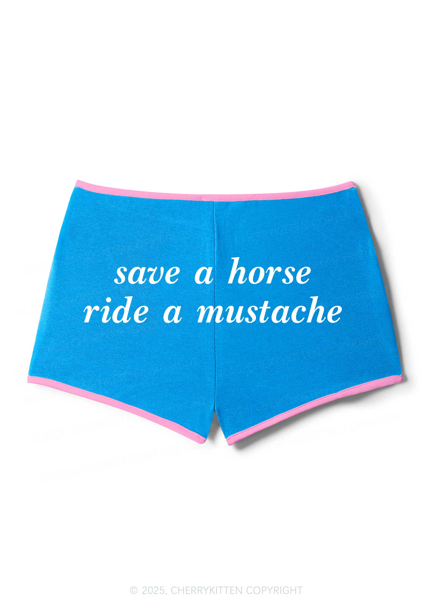 Ride A Mustache Y2K Booty Shorts Cherrykitten - Image 5