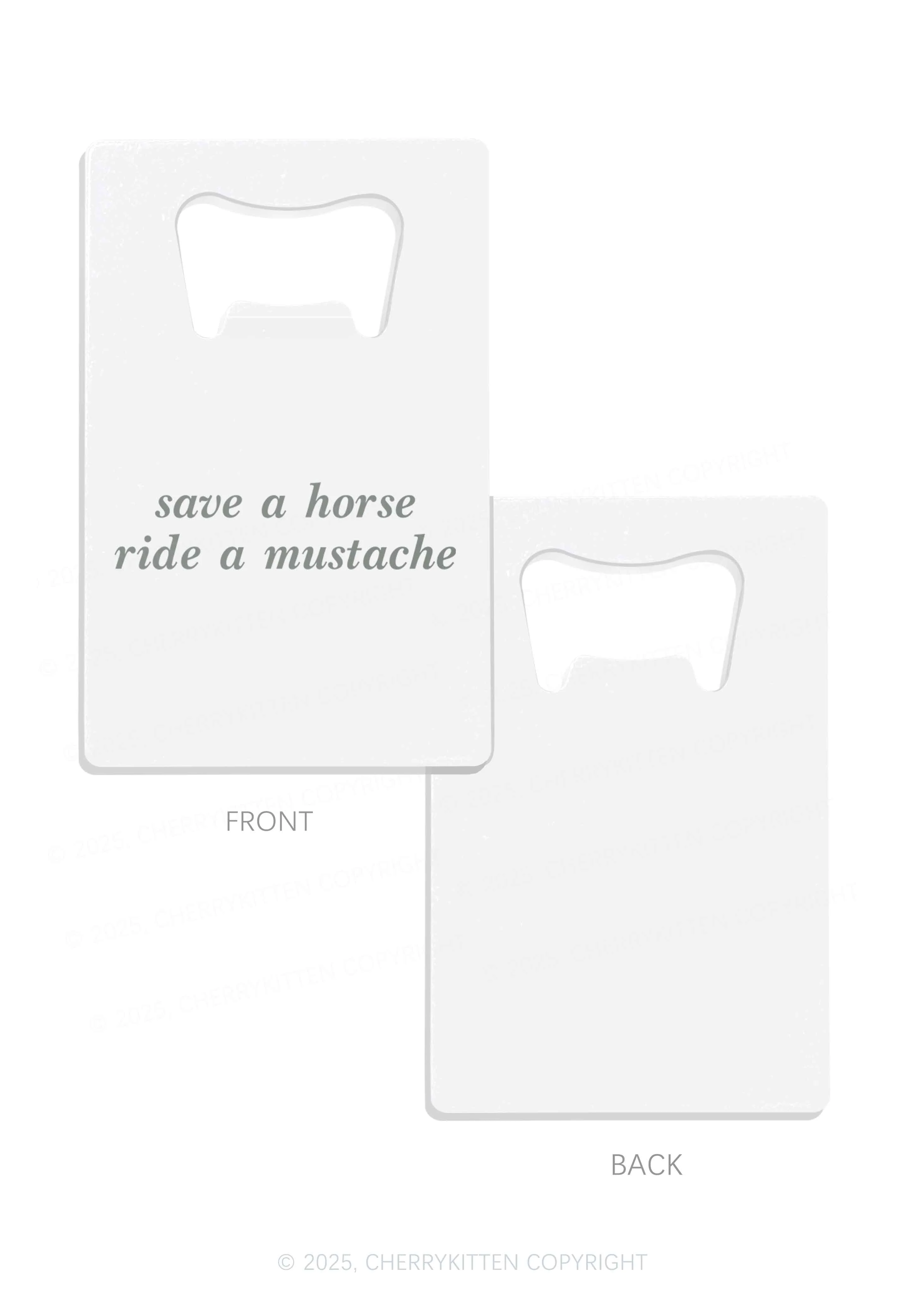 Ride A Mustache Y2K Credit Card Bottle Openers Cherrykitten - Image 4