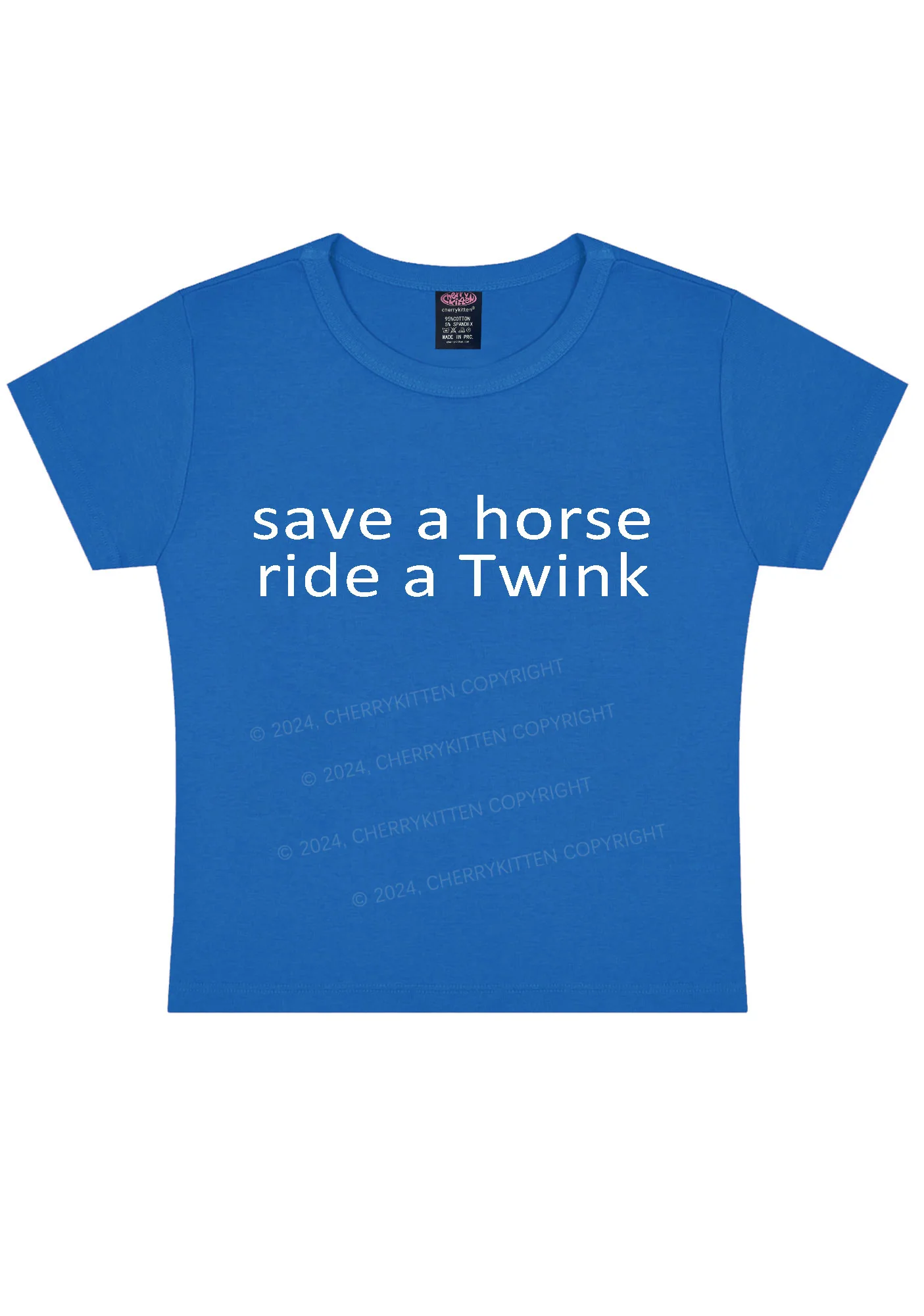 Ride A Twink Y2K Baby Tee Cherrykitten - Image 9
