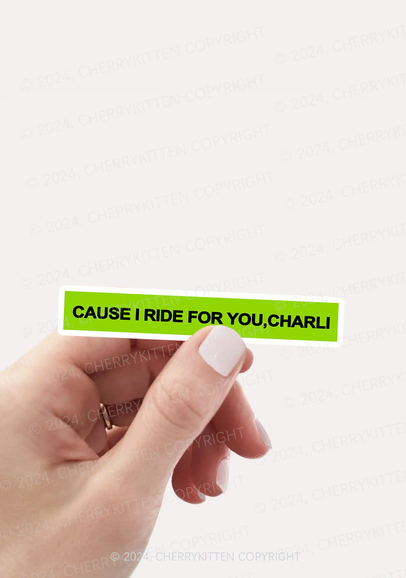 Ride For You 1Pc Y2K Sticker Cherrykitten - Image 2