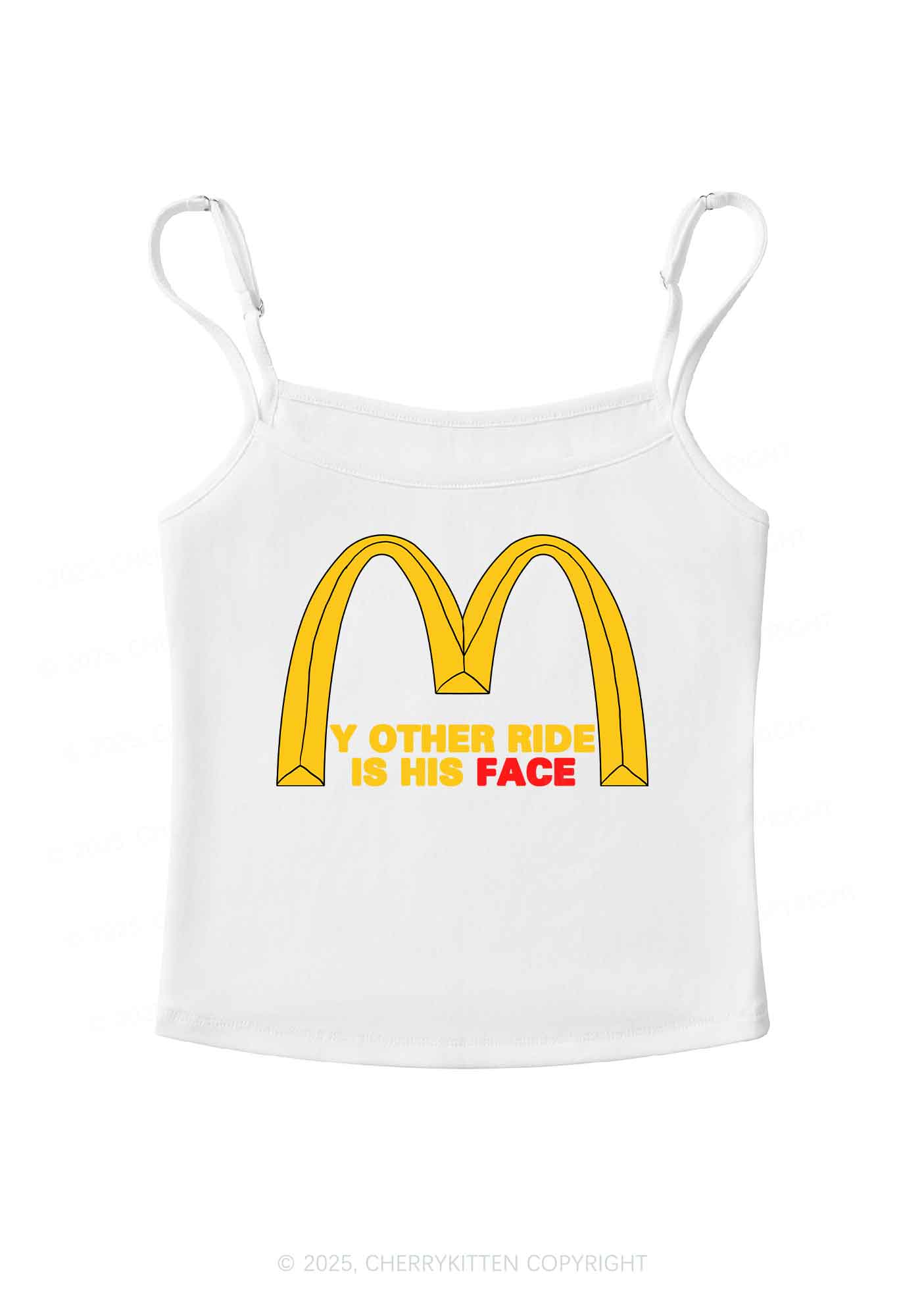Ride His Face Y2K Spaghetti Strap Cami Cherrykitten - Image 10