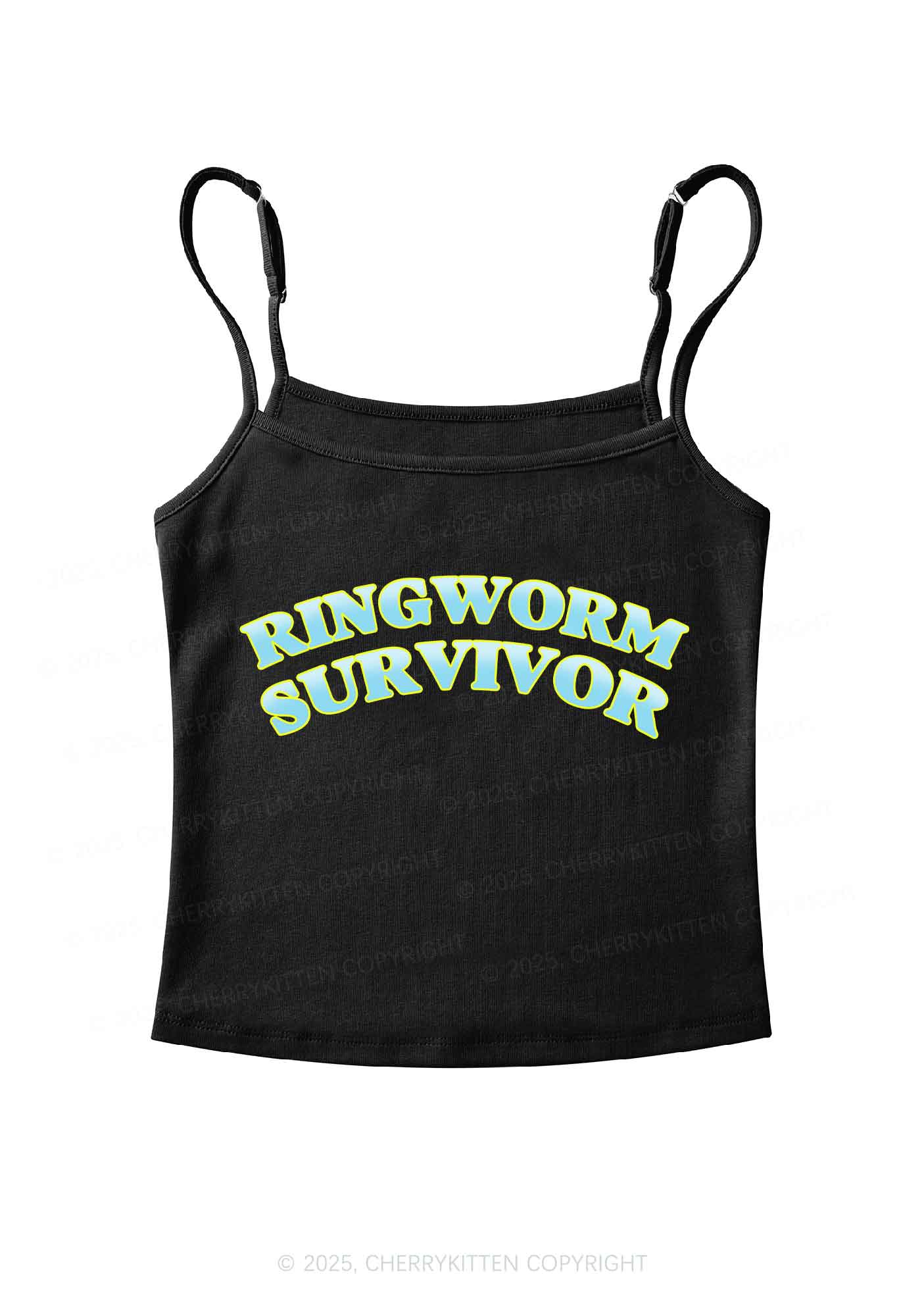 Ringworm Survivor Y2K Spaghetti Strap Cami Cherrykitten - Image 4