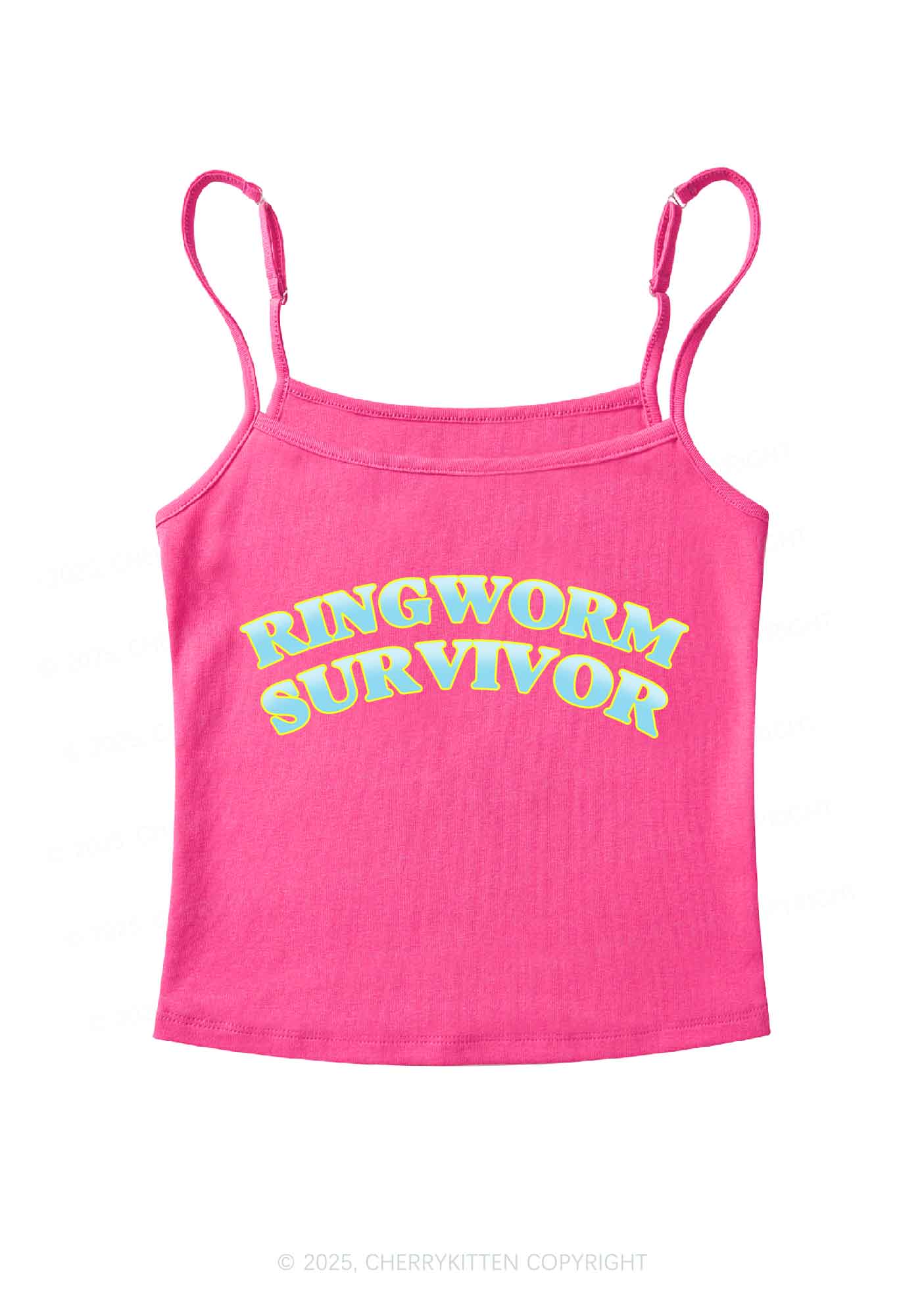 Ringworm Survivor Y2K Spaghetti Strap Cami Cherrykitten - Image 5