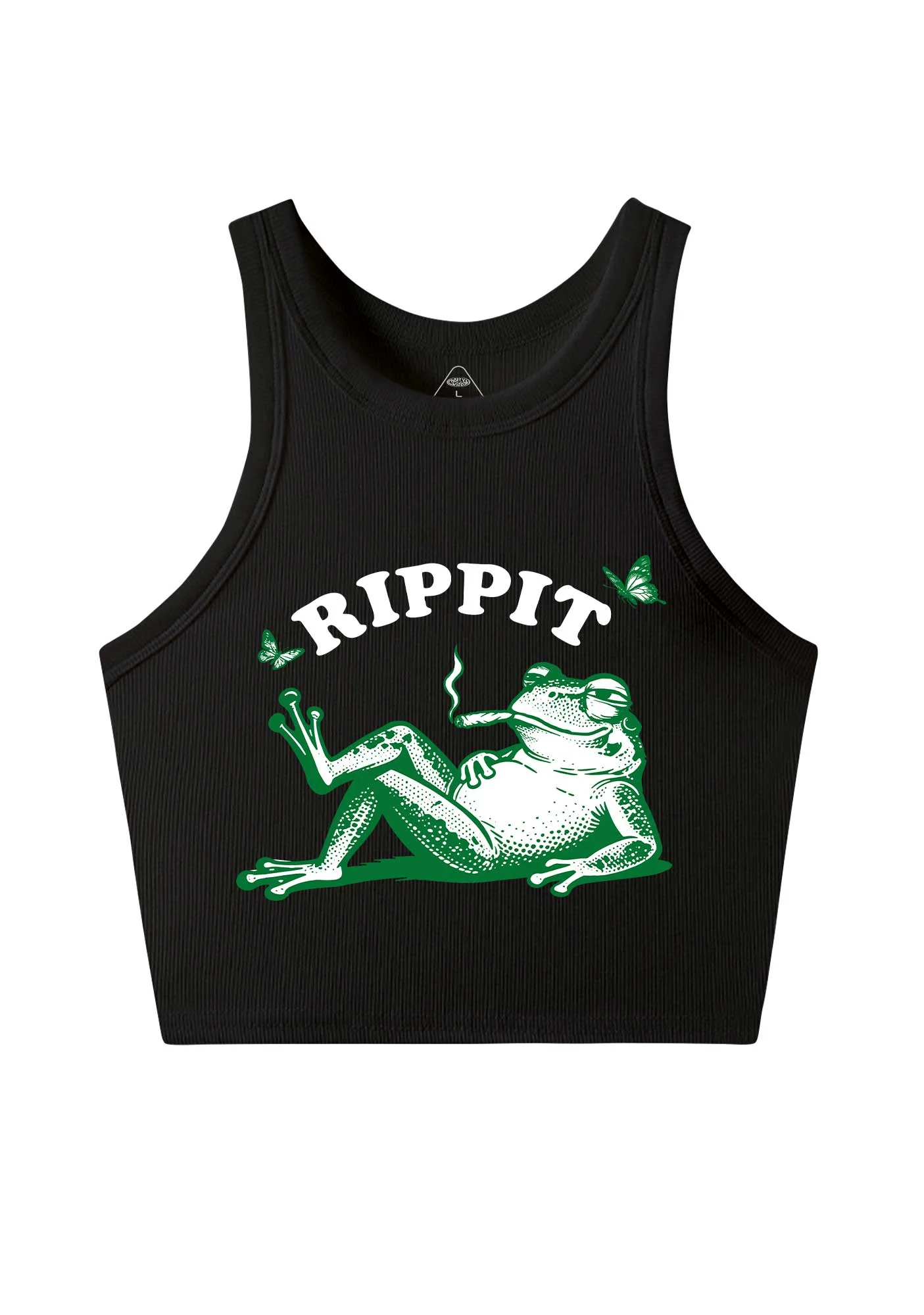 Rippit Frog Y2K Crop Tank Top Cherrykitten - Image 3