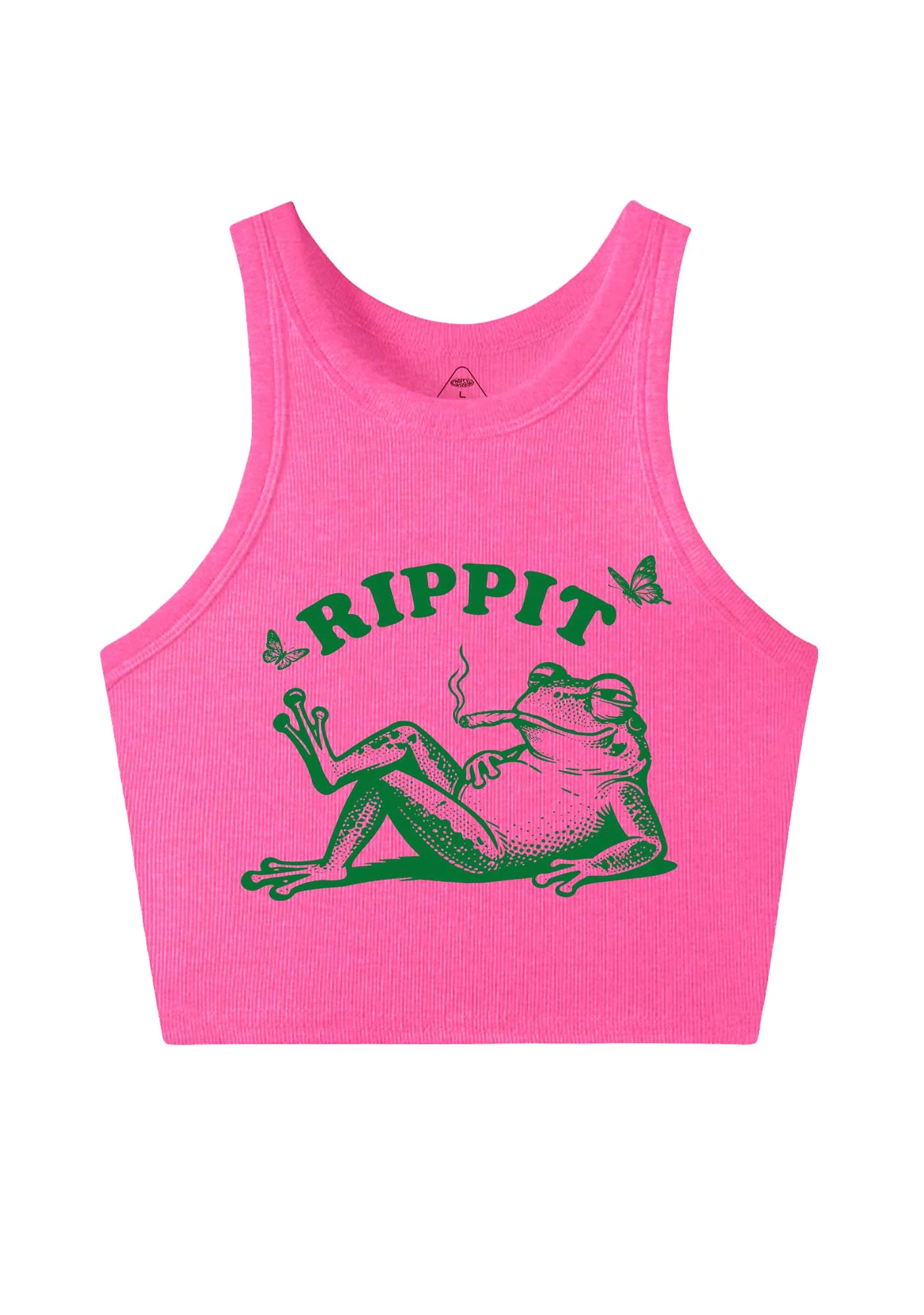 Rippit Frog Y2K Crop Tank Top Cherrykitten - Image 4