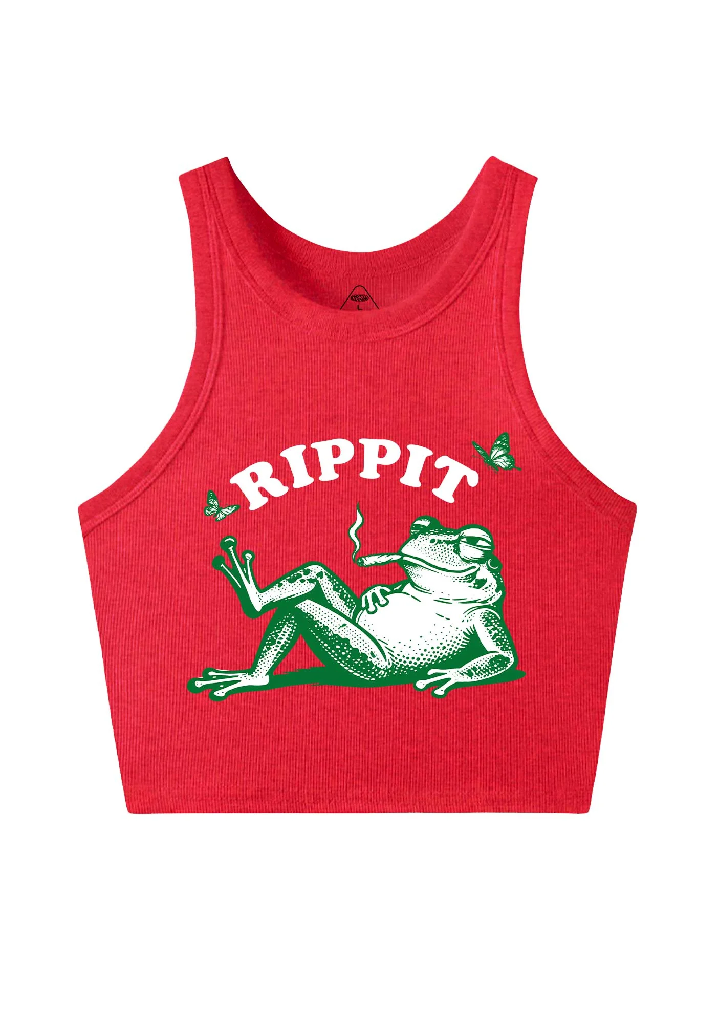 Rippit Frog Y2K Crop Tank Top Cherrykitten - Image 7
