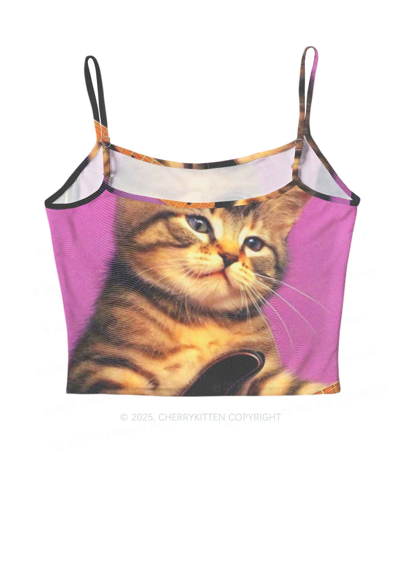 Rock Kitten Y2K Mesh Cami Tank Cherrykitten - Image 3