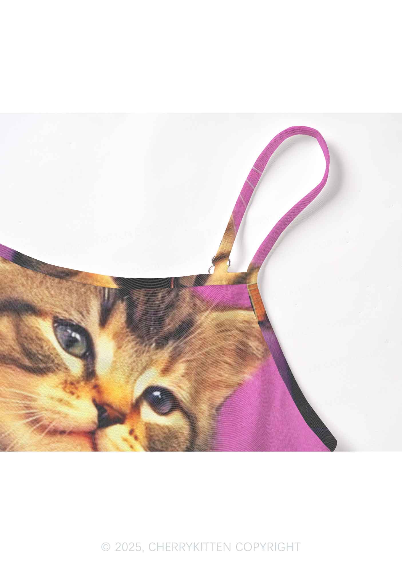 Rock Kitten Y2K Mesh Cami Tank Cherrykitten - Image 5