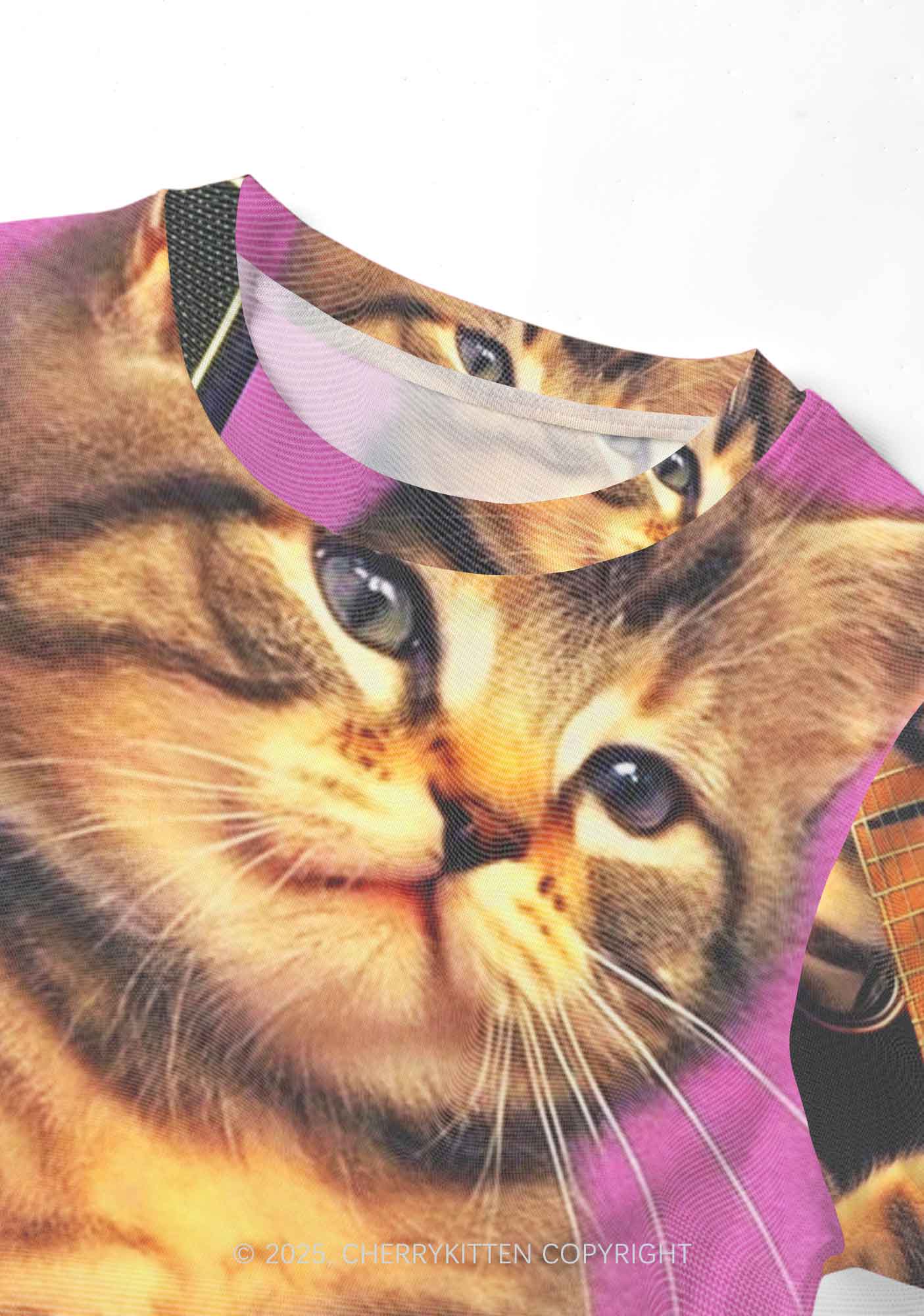 Rock Kitten Y2K Mesh Crop Top Cherrykitten - Image 3