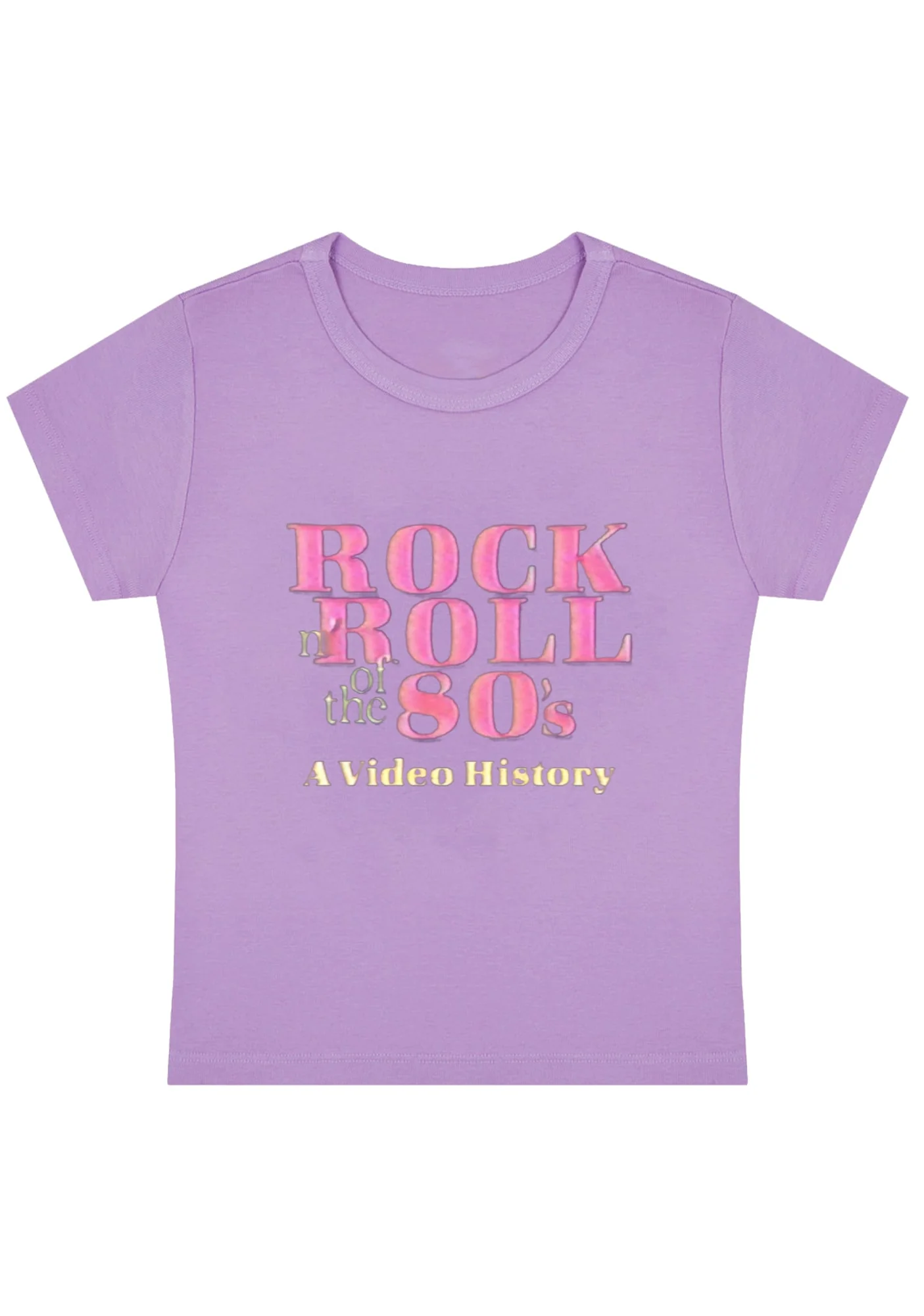 Rock Roll 80's Y2K Baby Tee - Image 4