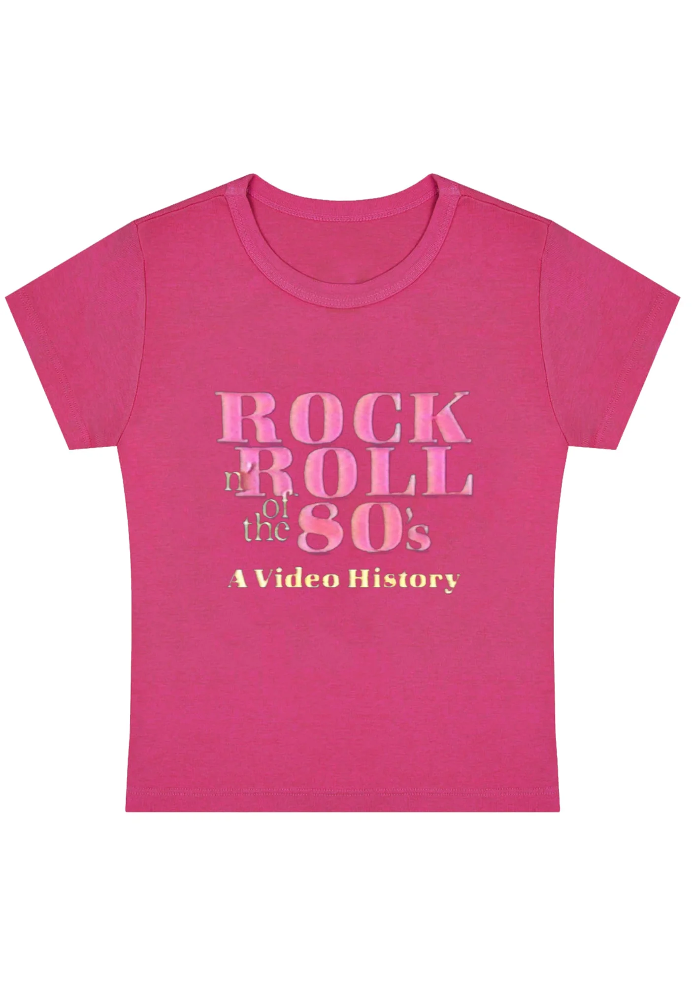 Rock Roll 80's Y2K Baby Tee - Image 5