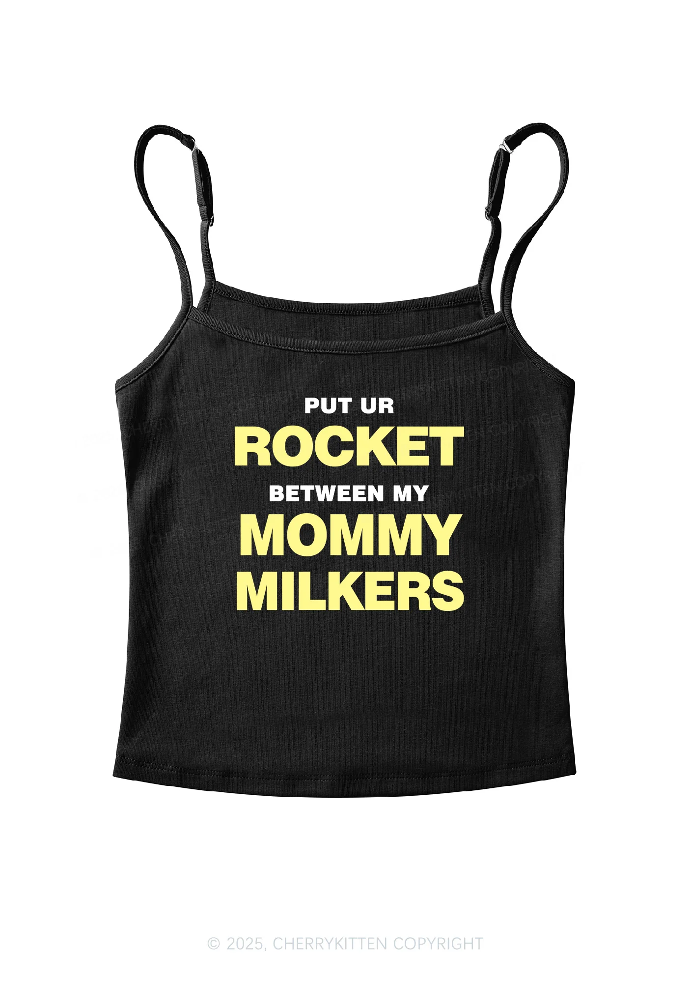 Rocket Mommy Milkers Y2K Spaghetti Strap Cami Cherrykitten - Image 4
